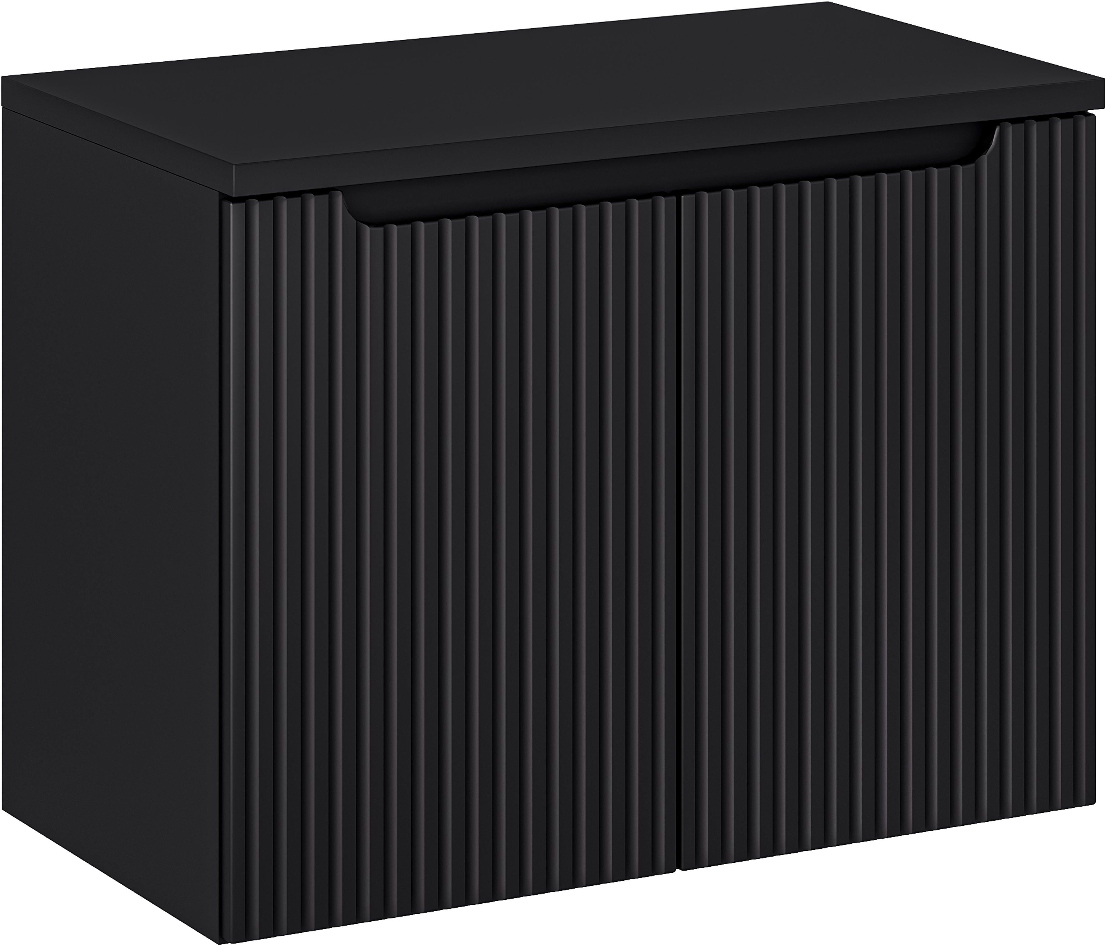 Conjunto armario Comad Nova Black NOVA BLACK D2 82-80-2D, encimera Comad Nova Black NOVA BLACK B 89-80