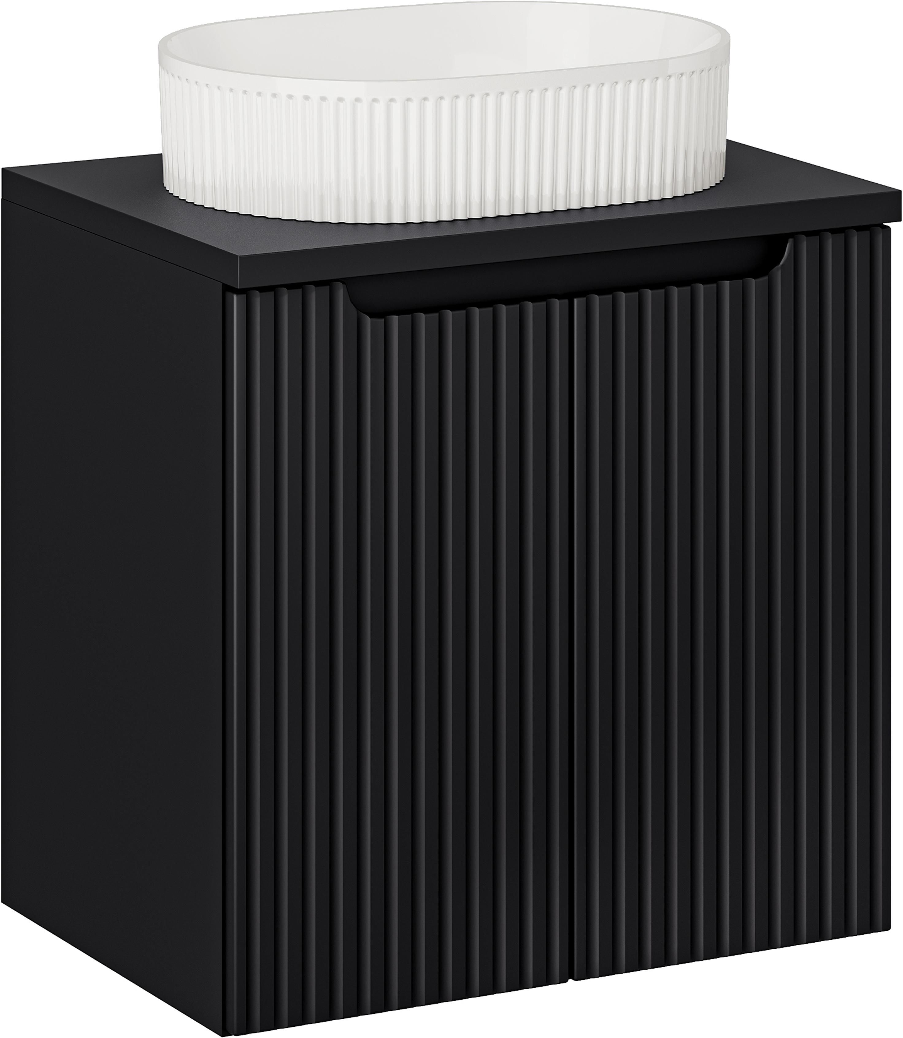 Conjunto armario Comad Nova Black NOVA BLACK D2 82-60-2D, lavabo Comad Beyond BEYOND 5 WHITE ( E-6564 ), NOVA BLACK B 89-60