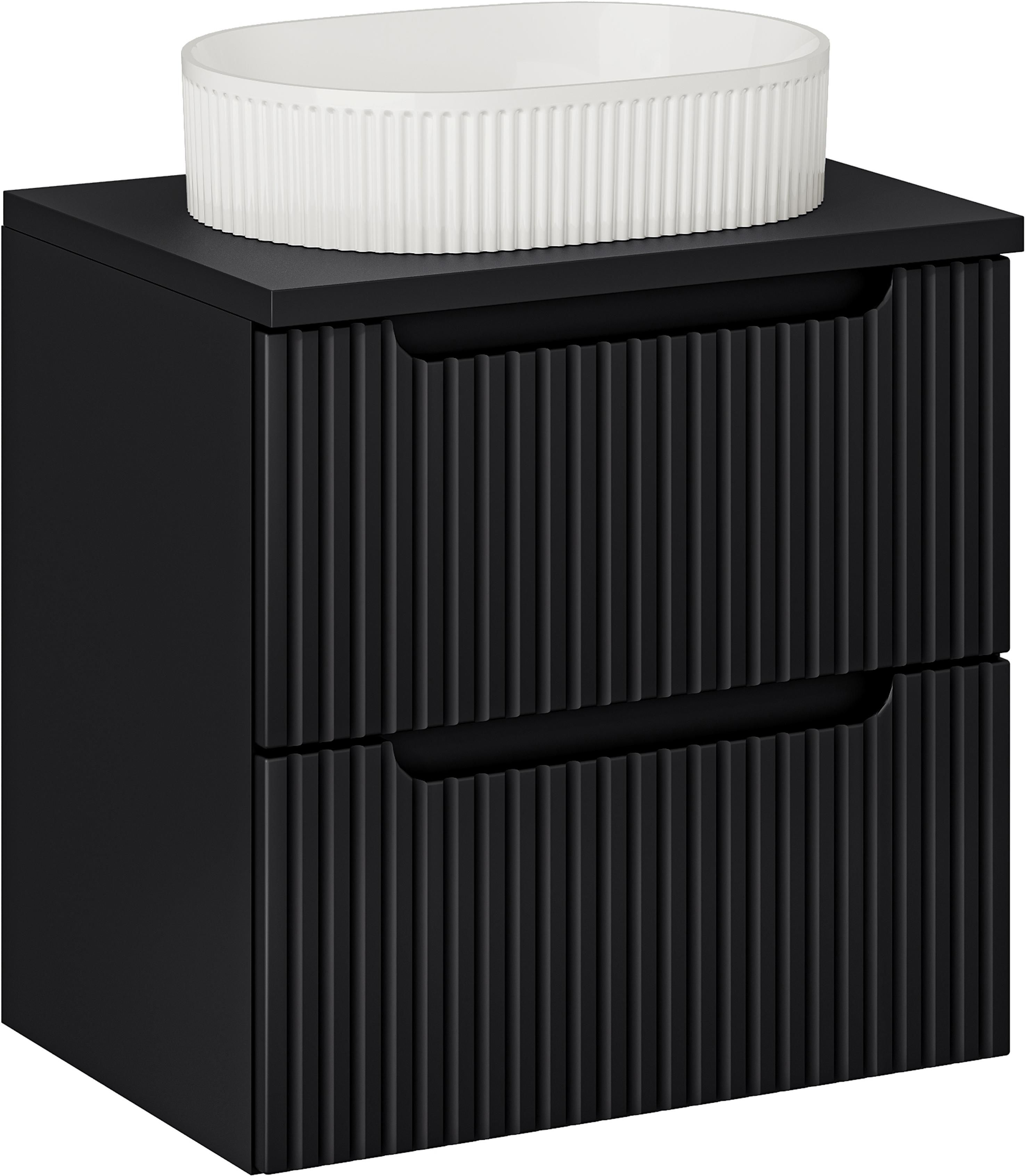 Conjunto armario Comad Nova Black NOVA BLACK D2 82-60-2S, lavabo Comad Beyond BEYOND 5 WHITE ( E-6564 ), NOVA BLACK B 89-60
