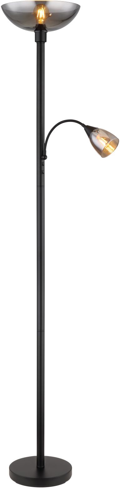 Globo Lighting Blade lámpara de pie 2x60 W negro 58903