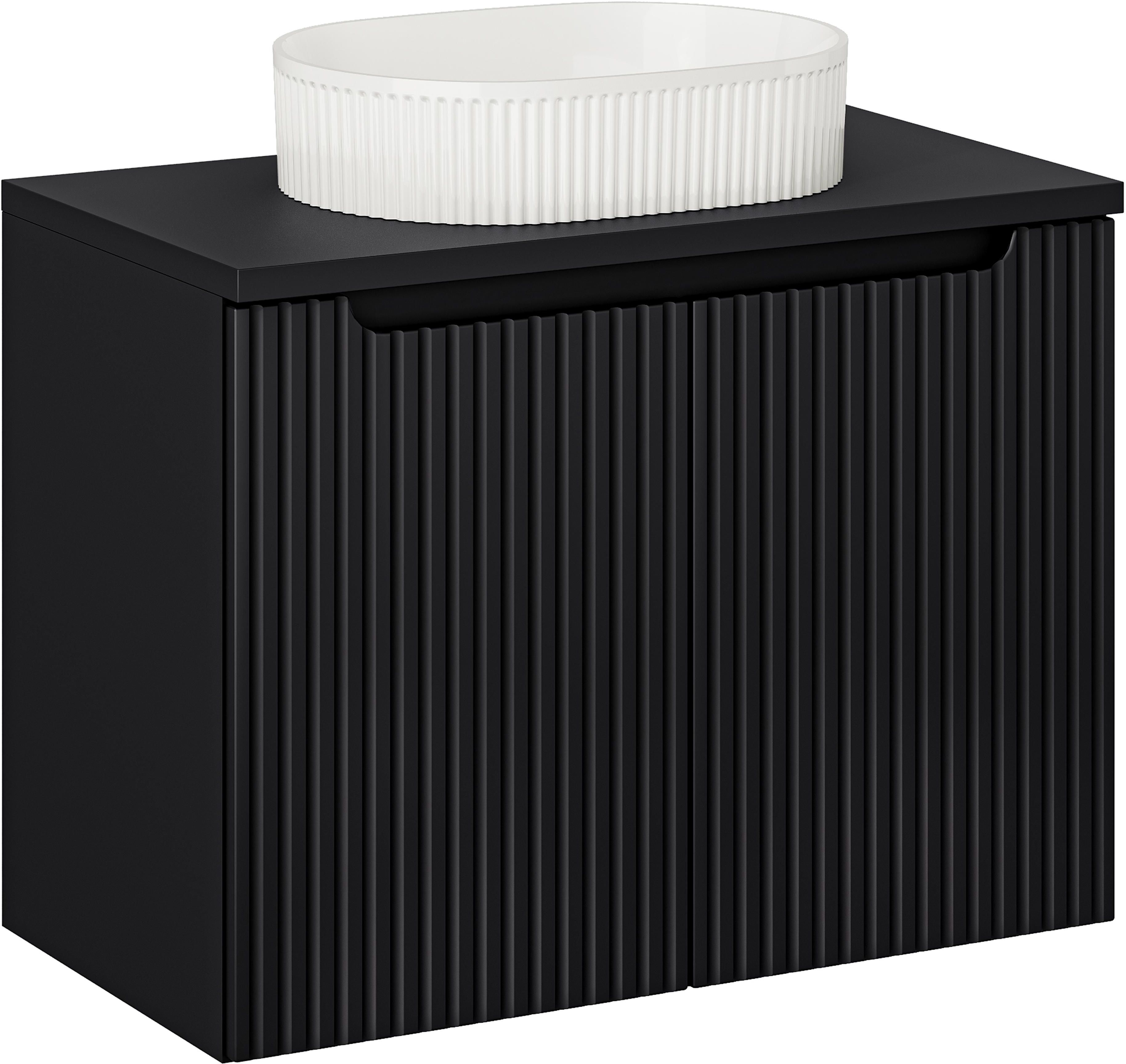 Conjunto armario Comad Nova Black NOVA BLACK D2 82-80-2D, lavabo Comad Beyond BEYOND 5 WHITE ( E-6564 ), NOVA BLACK B 89-80