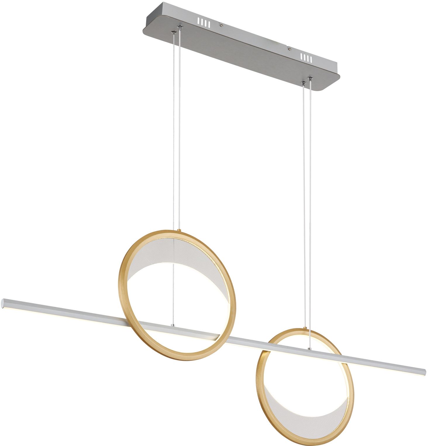 Globo Lighting Umbra lámpara colgante 1x40 W blanco-oro-plata 67333-40H