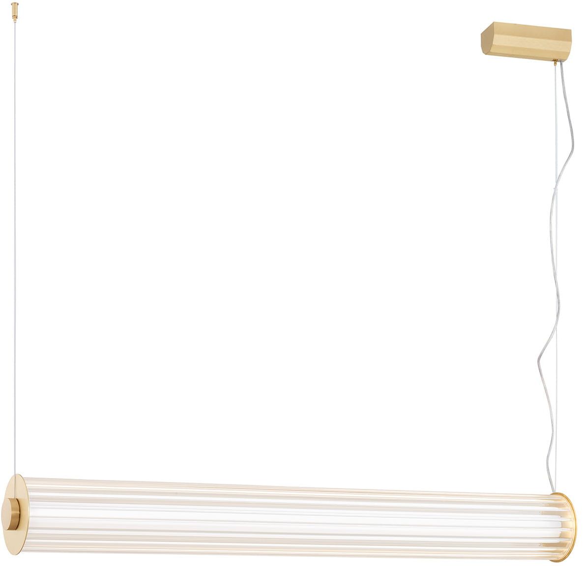 Argon Hampton lámpara colgante 1x90 W latón-transparente 8624