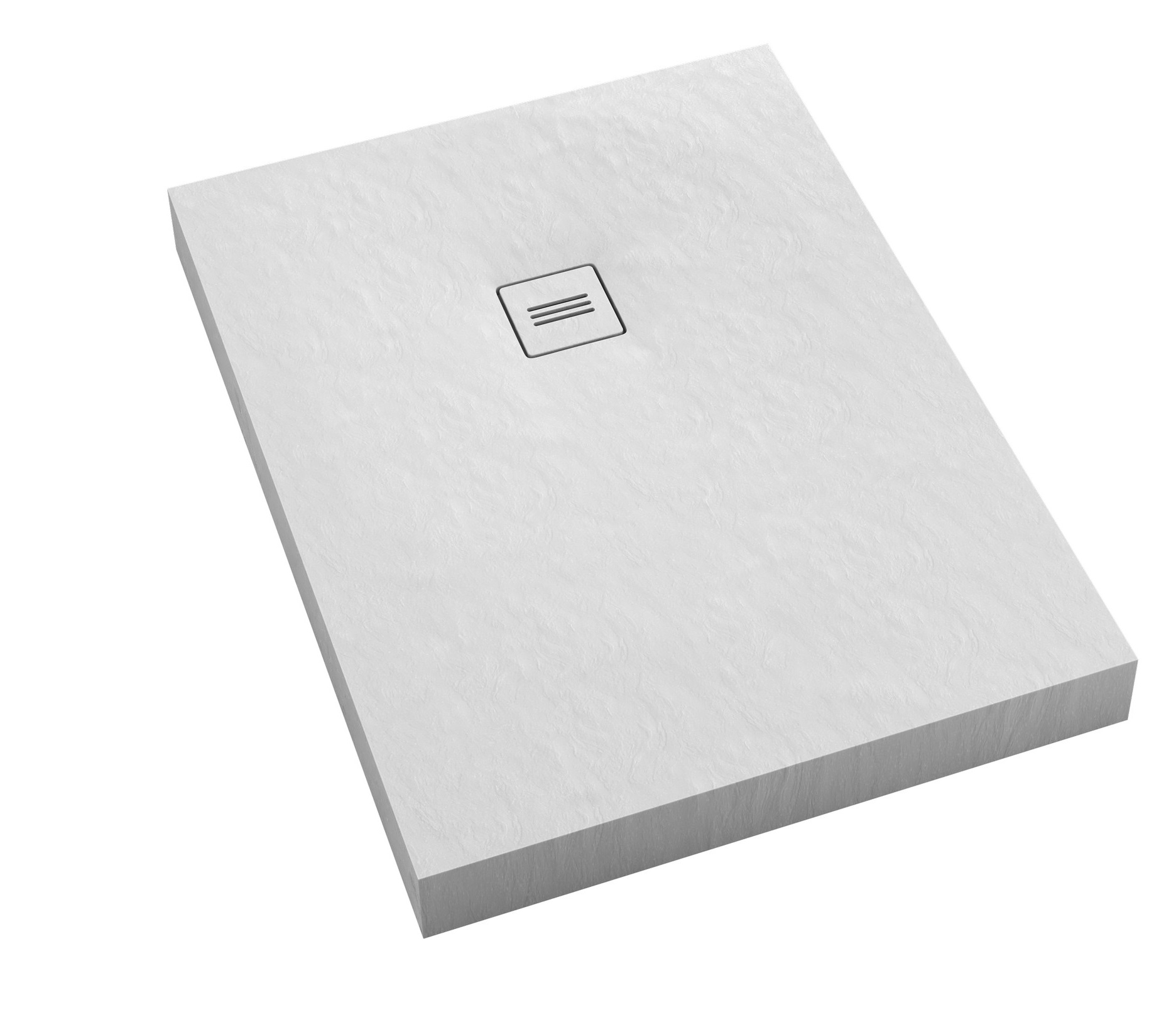 Schedline Nonlimits White Stone plato de ducha rectangular + rejilla 110x90 cm blanco 3ST.N1P-90110/B/ST-M1/B/ST
