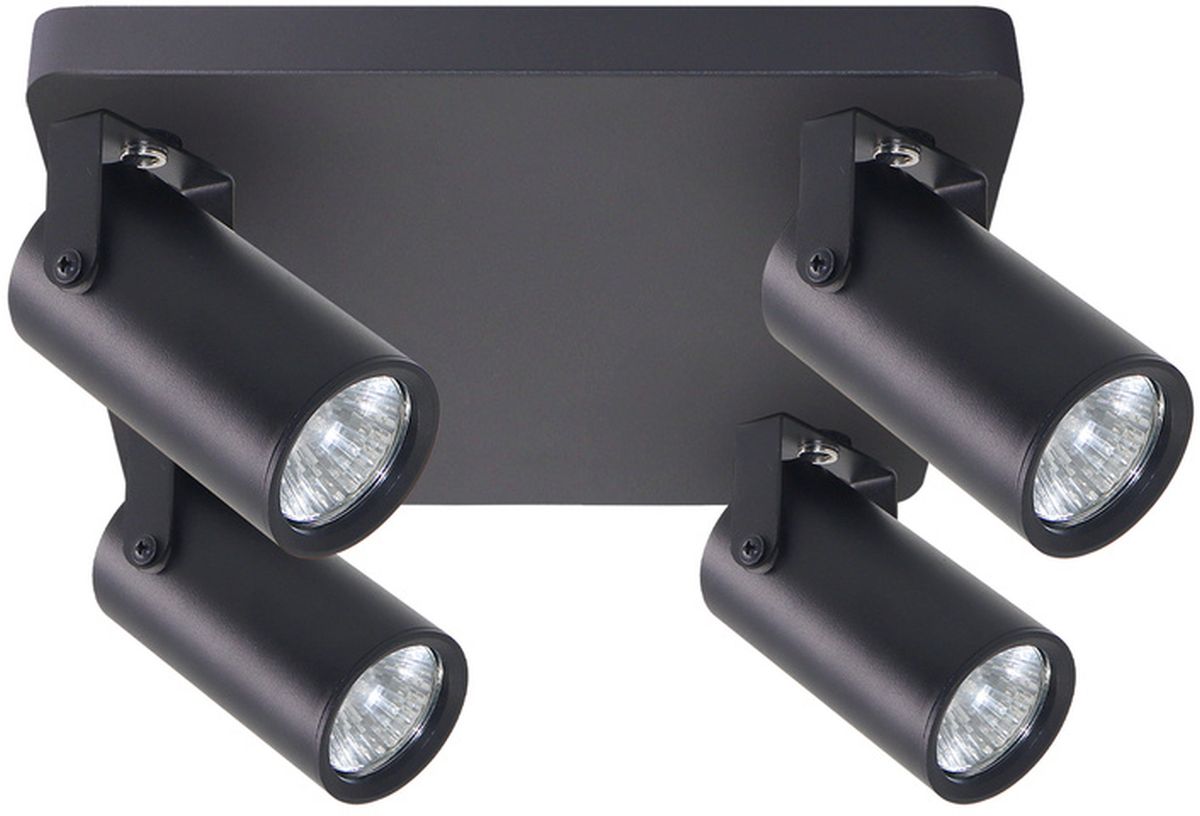 Candellux Gary lámpara de techo 4x15 W negro 98-28143
