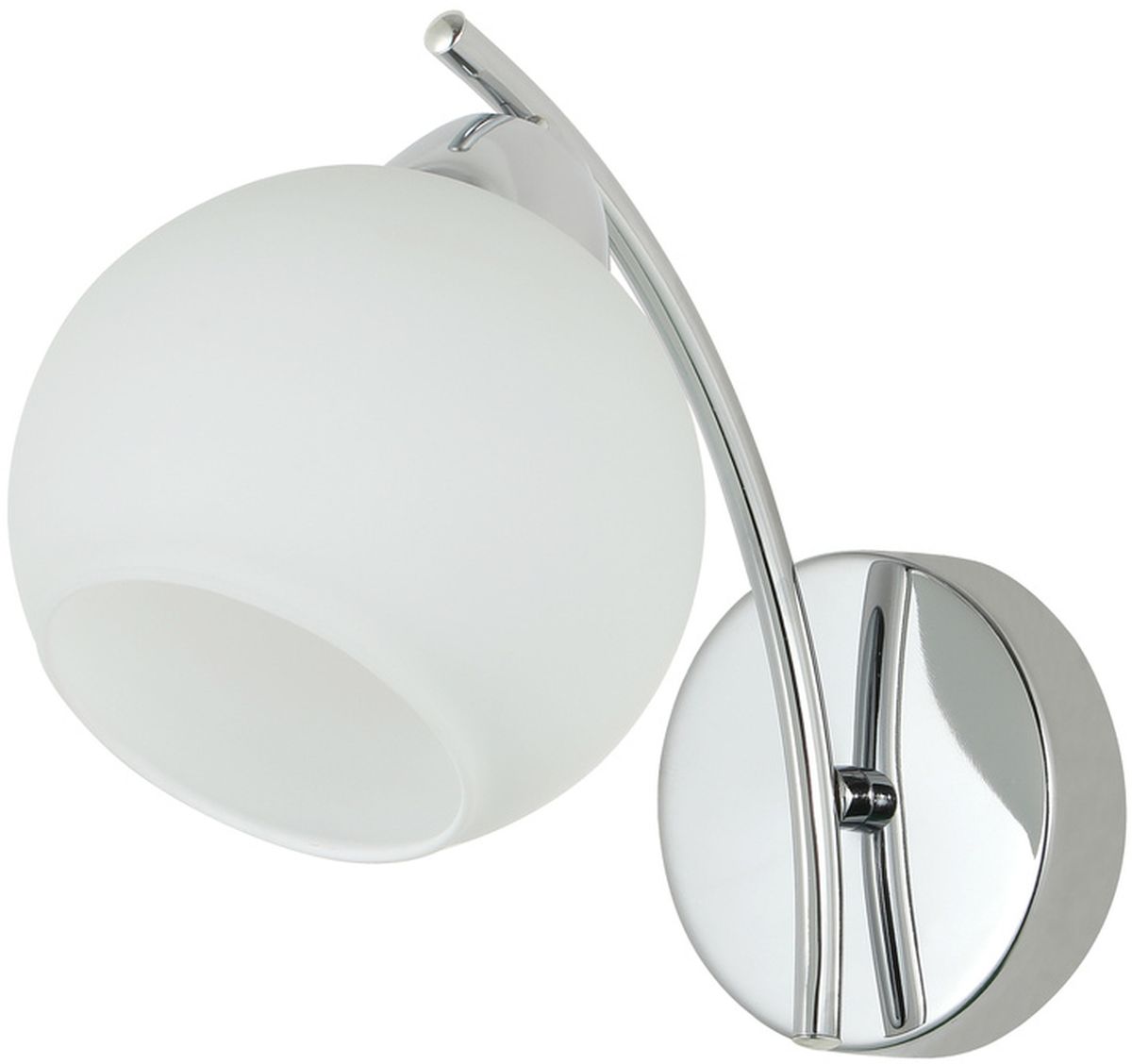 Candellux Amos lámpara de pared 1x40 W blanco-cromo 21-35011