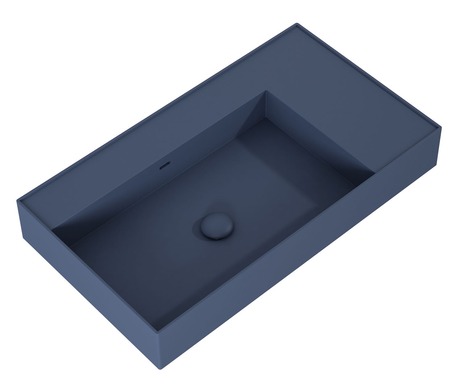 Elita Level lavabo 80.5x45.5 cm rectangular clásico azul mate RE041461177030