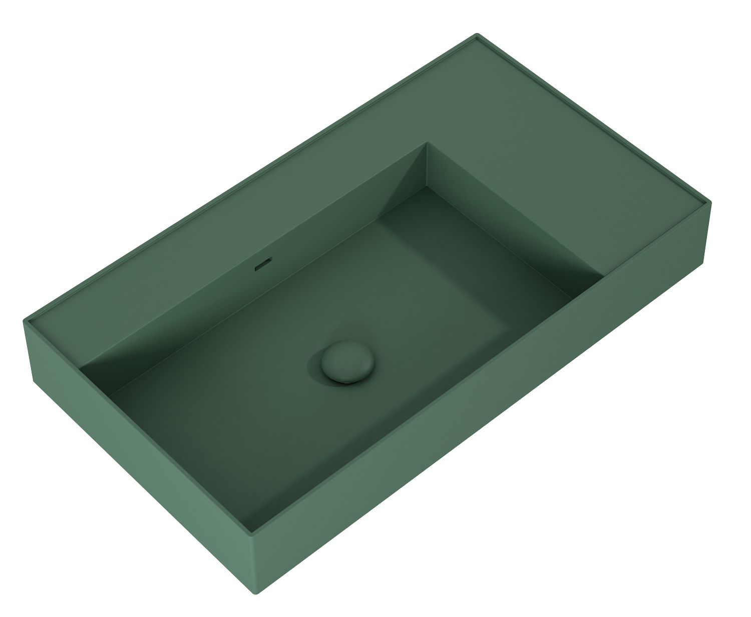 Elita Level lavabo 80.5x45.5 cm rectangular clásico verde mate RE041461177010