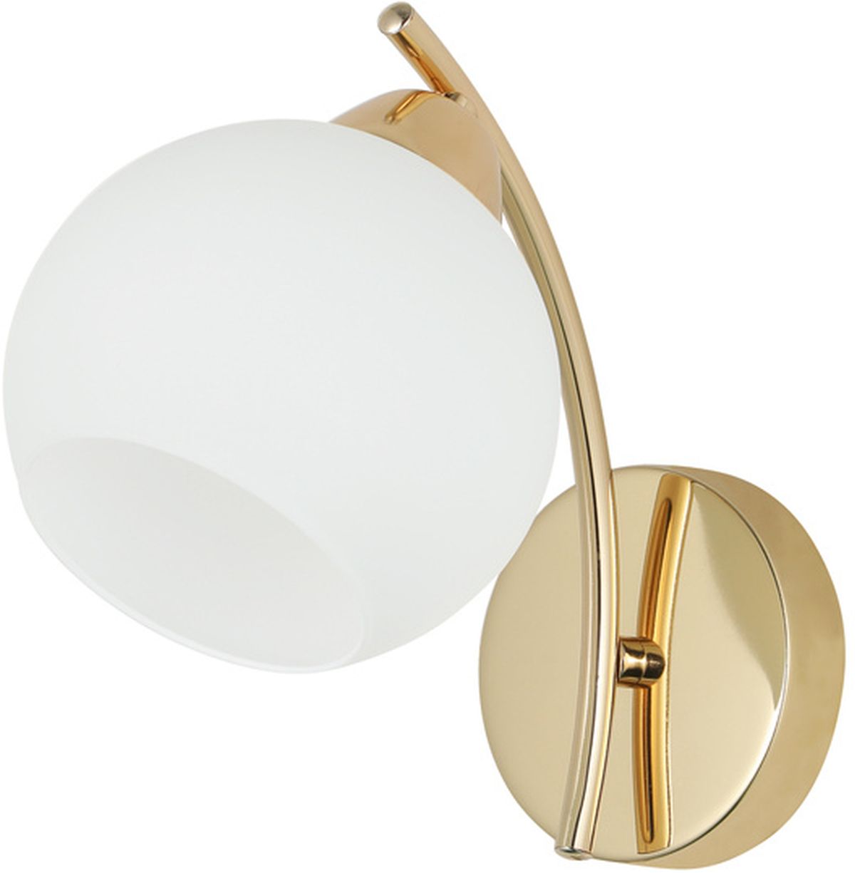 Candellux Amos lámpara de pared 1x40 W blanco-oro 21-38593