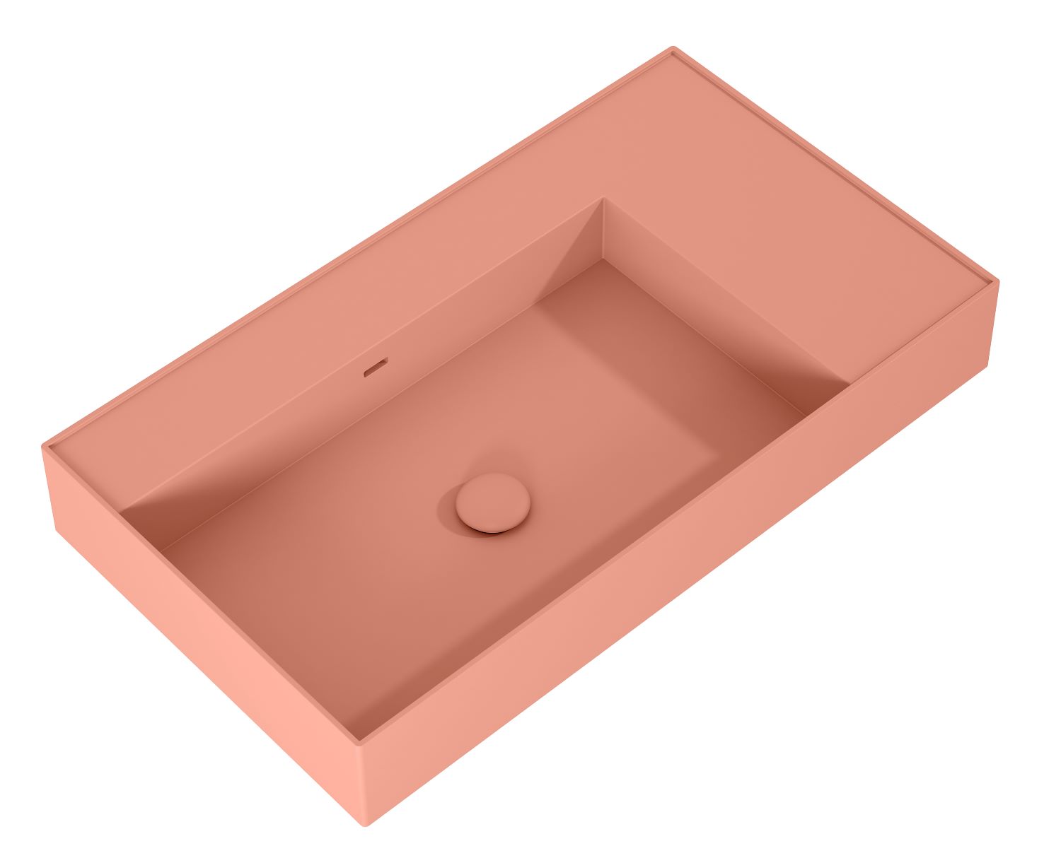 Elita Level lavabo 80.5x45.5 cm rectangular clásico rosa RE041461176600