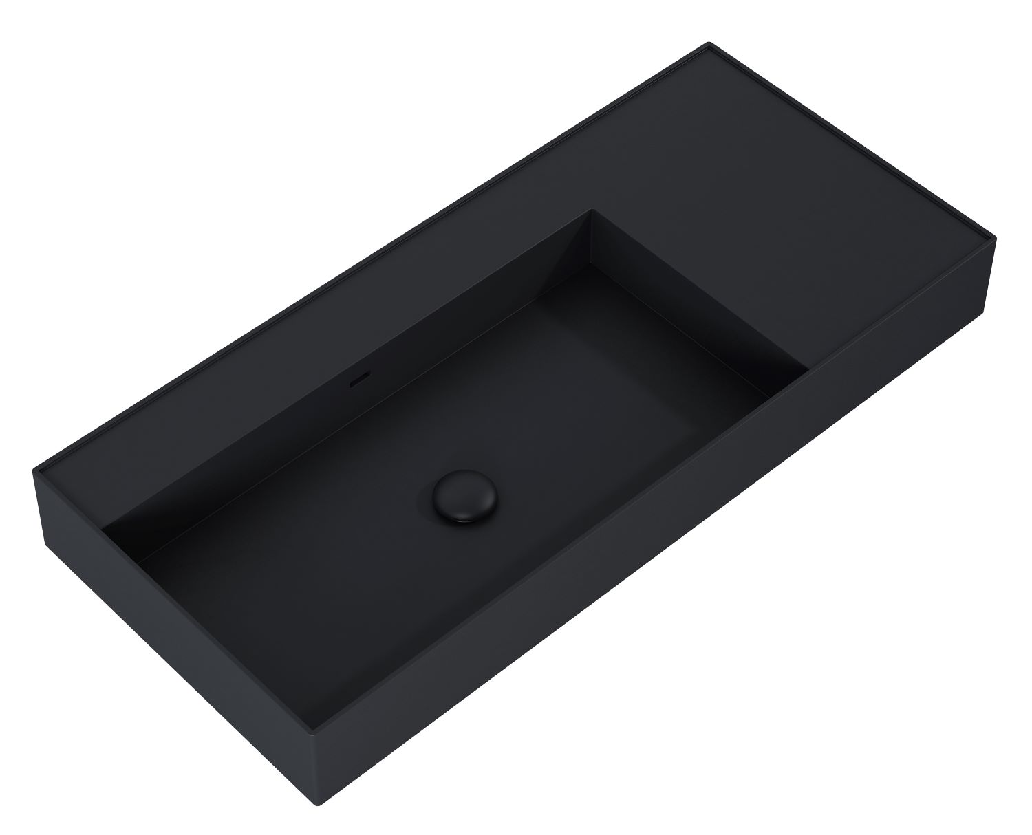 Elita Level lavabo 100.5x45.5 cm rectangular clásico negro RE041461187160