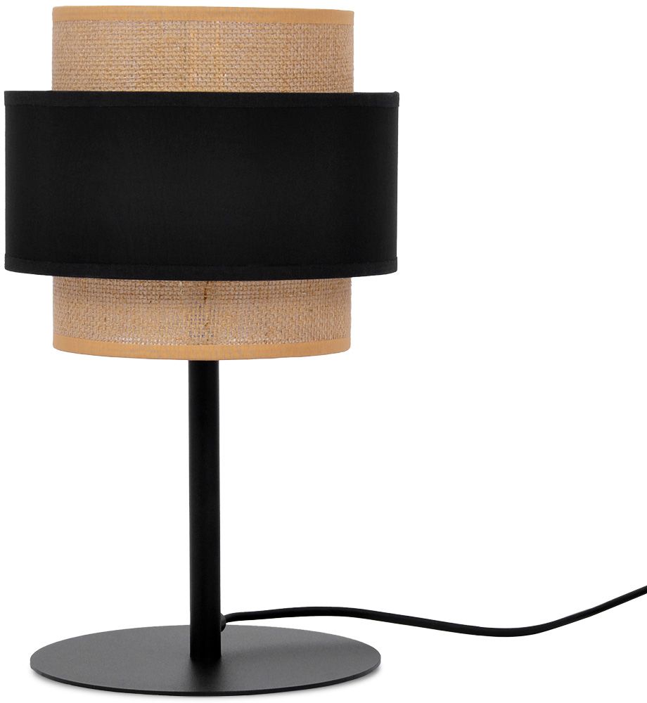 Kaja Gato lámpara de sobremesa 1x40 W negro-beige K-5236