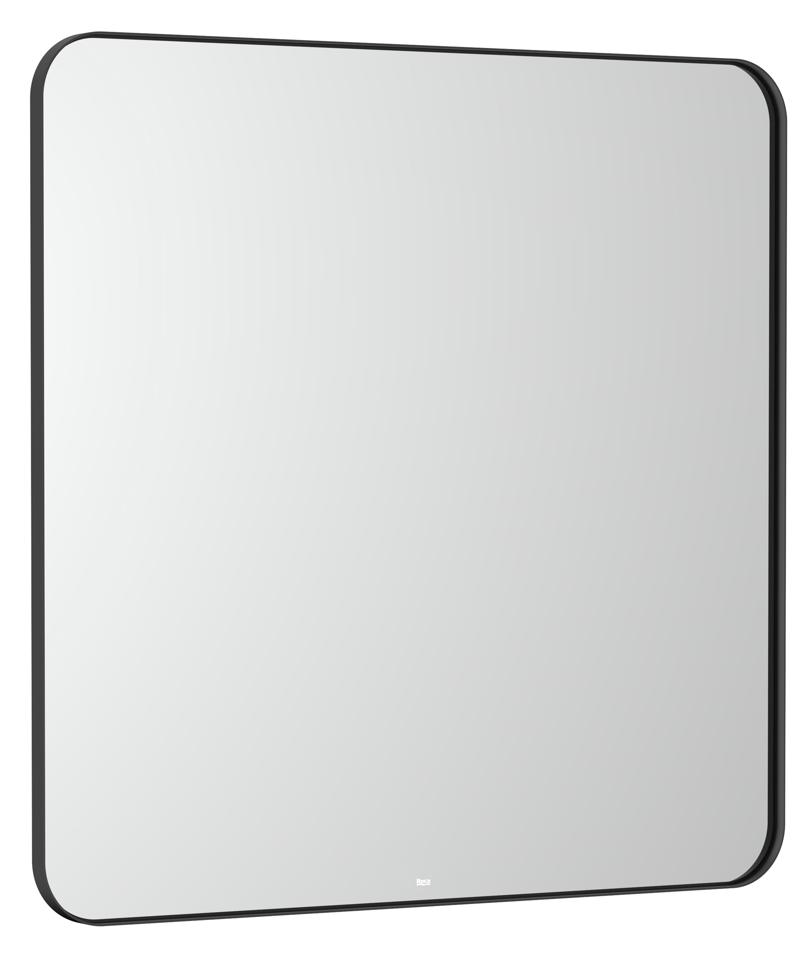 Roca Luna espejo 80x80 cm cuadrada con iluminación negro A812422000