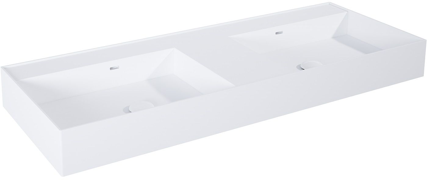 Elita Level lavabo 120.5x45.5 cm rectangular clásico-doble blanco RE041461205290