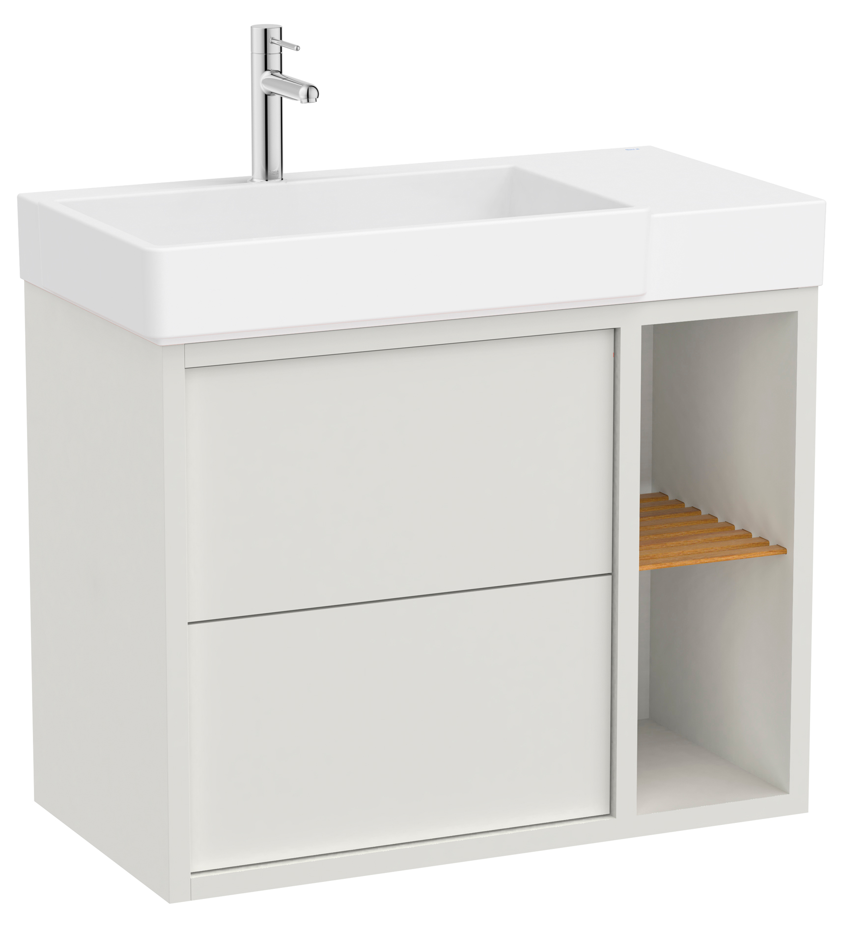 Roca Tura lavabo con mueble 80 cm blanco A852028558