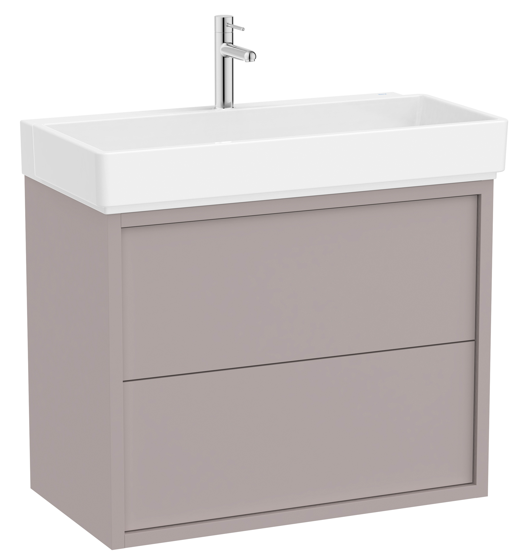 Roca Tura lavabo con mueble 80 cm gris A852033559