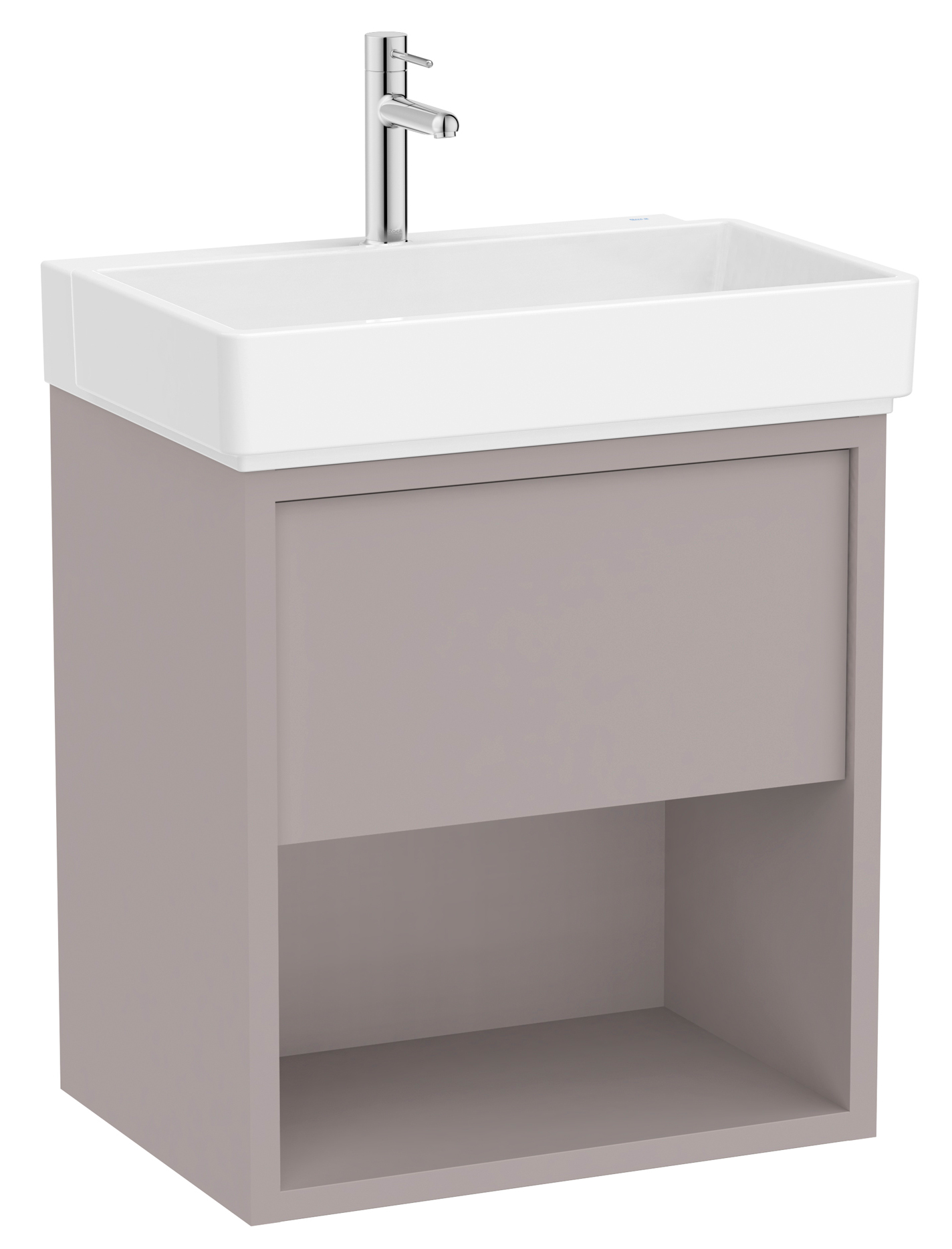 Roca Tura lavabo con mueble 60 cm gris A852025559