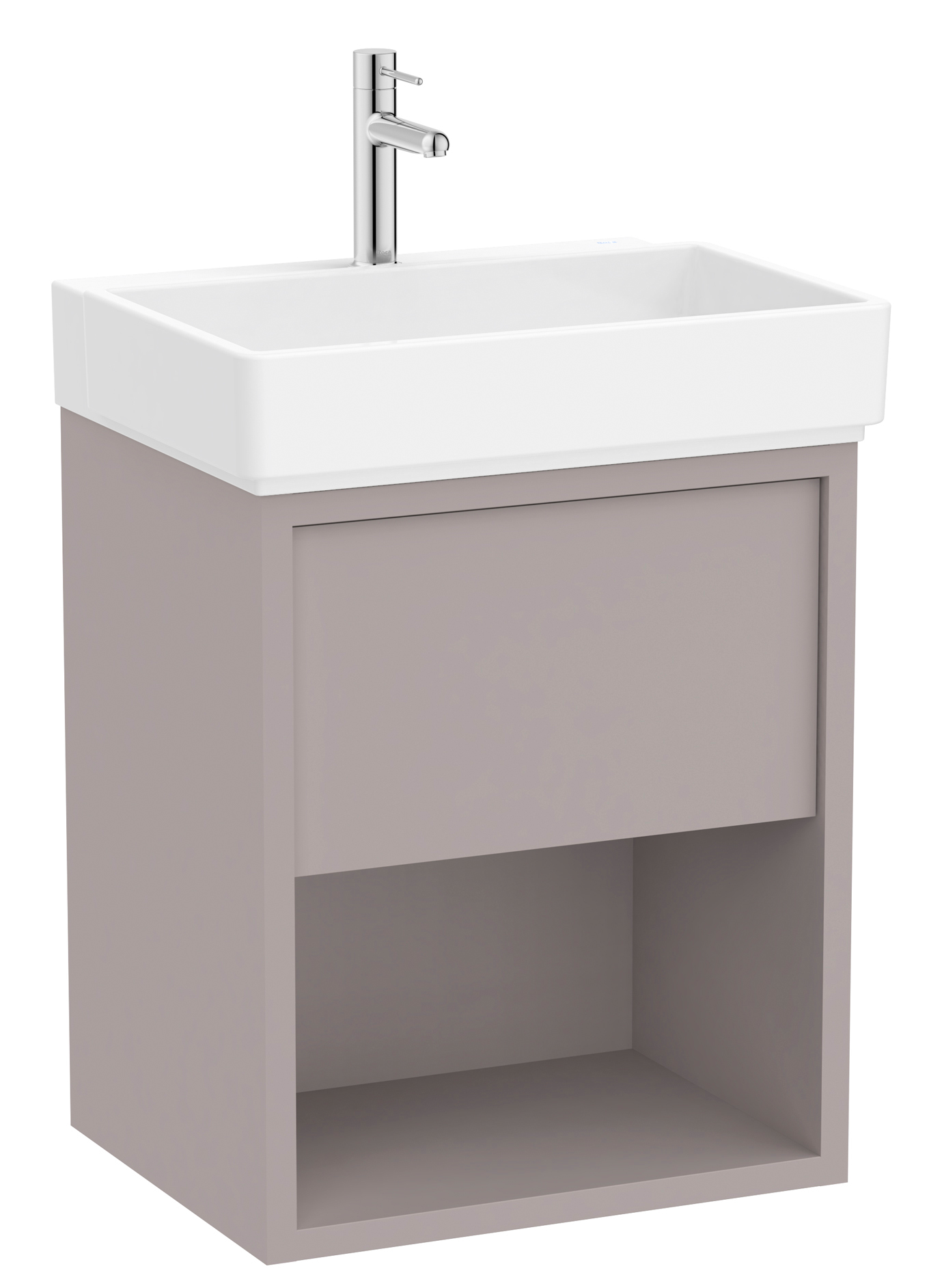 Roca Tura lavabo con mueble 55 cm gris A852024559