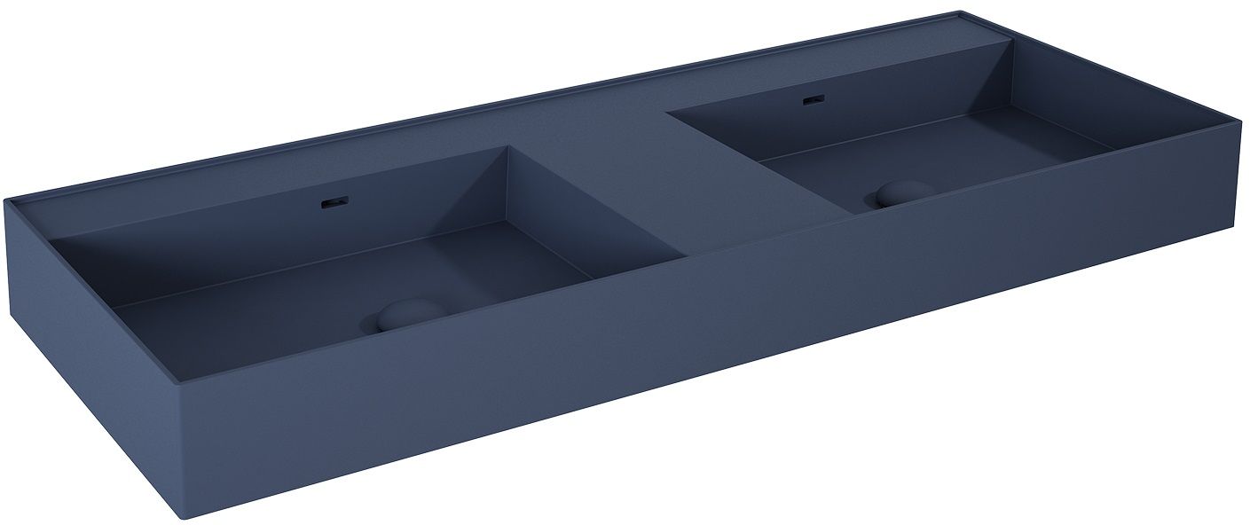 Elita Level lavabo 120.5x45.5 cm rectangular clásico-doble azul RE041461207030