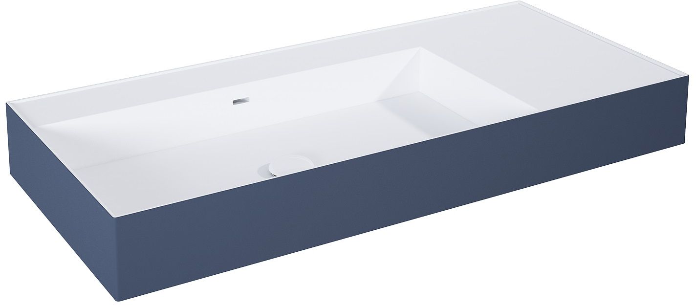 Elita Level lavabo 100.5x45.5 cm rectangular clásico blanco-azul RE041461226210