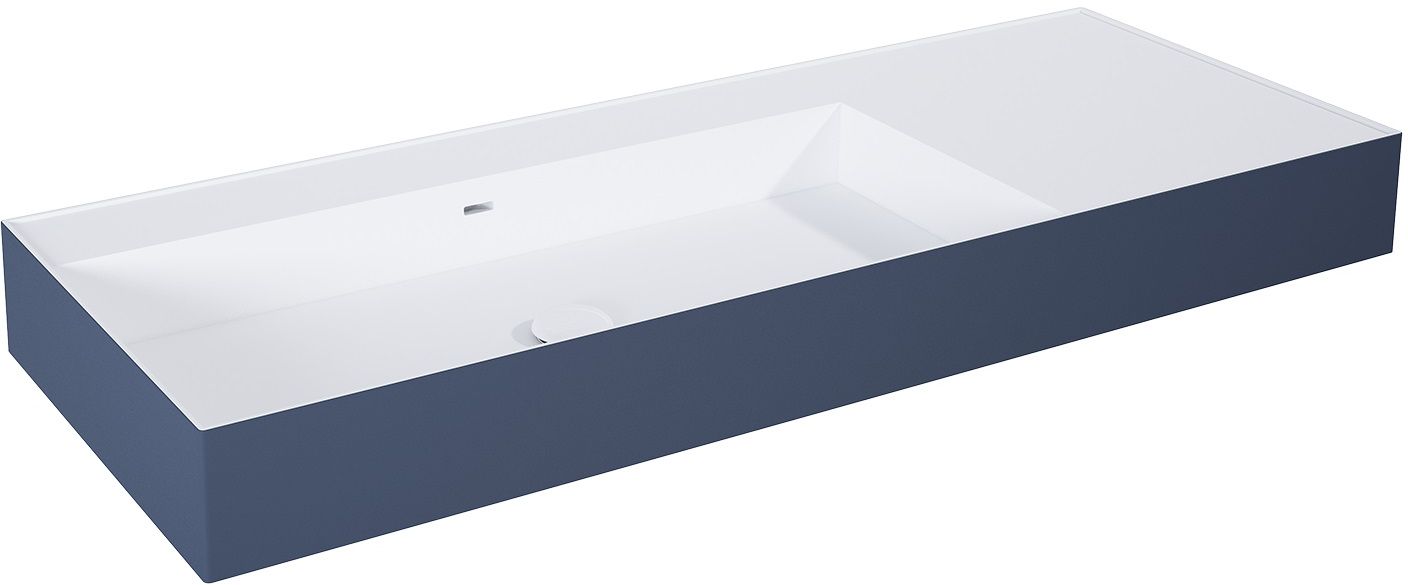 Elita Level lavabo 120.5x45.5 cm rectangular clásico blanco-azul RE041461236210