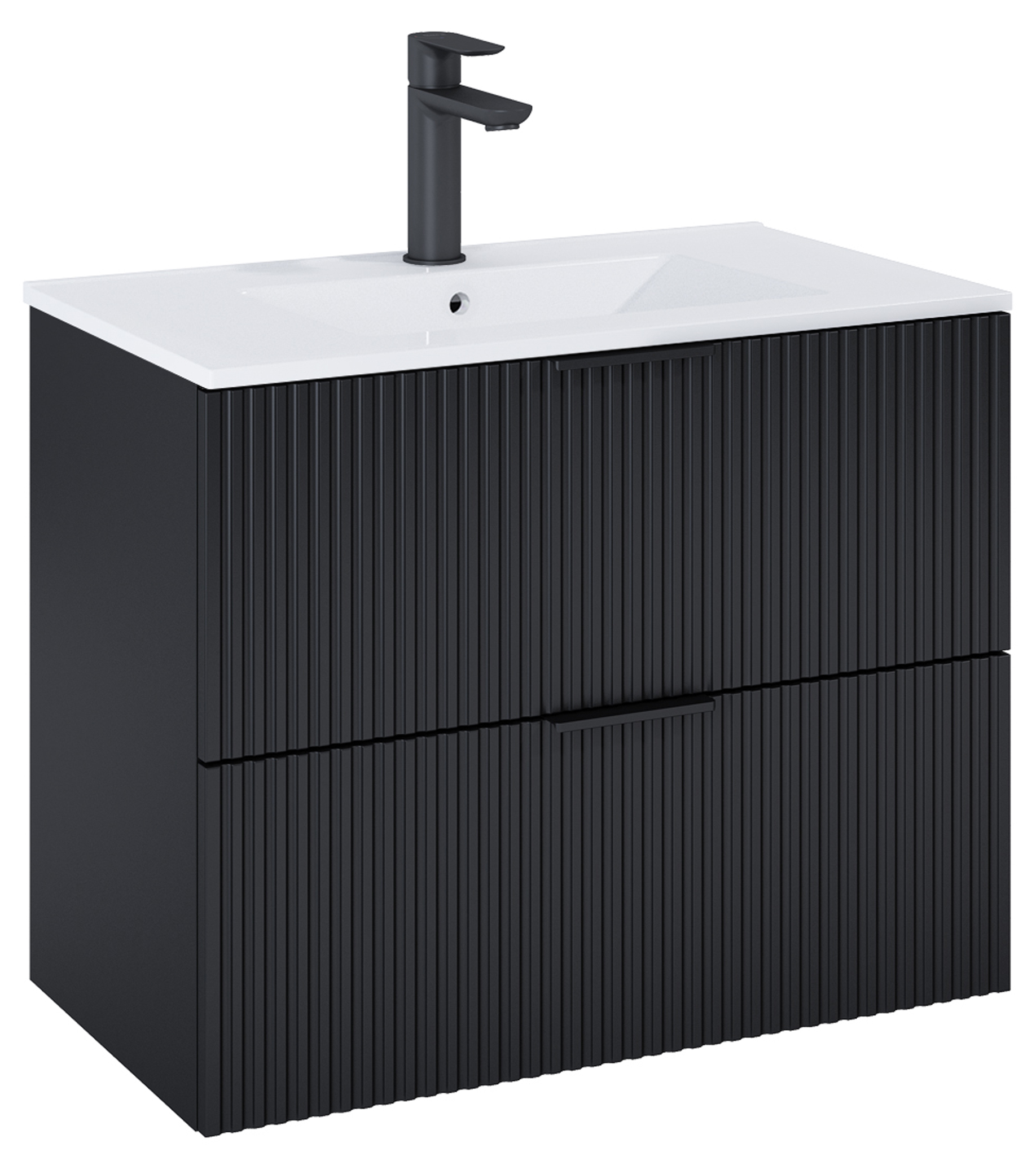 Roca Reef armario 80x45x63.5 cm suspendido, para lavabo negro A857955532