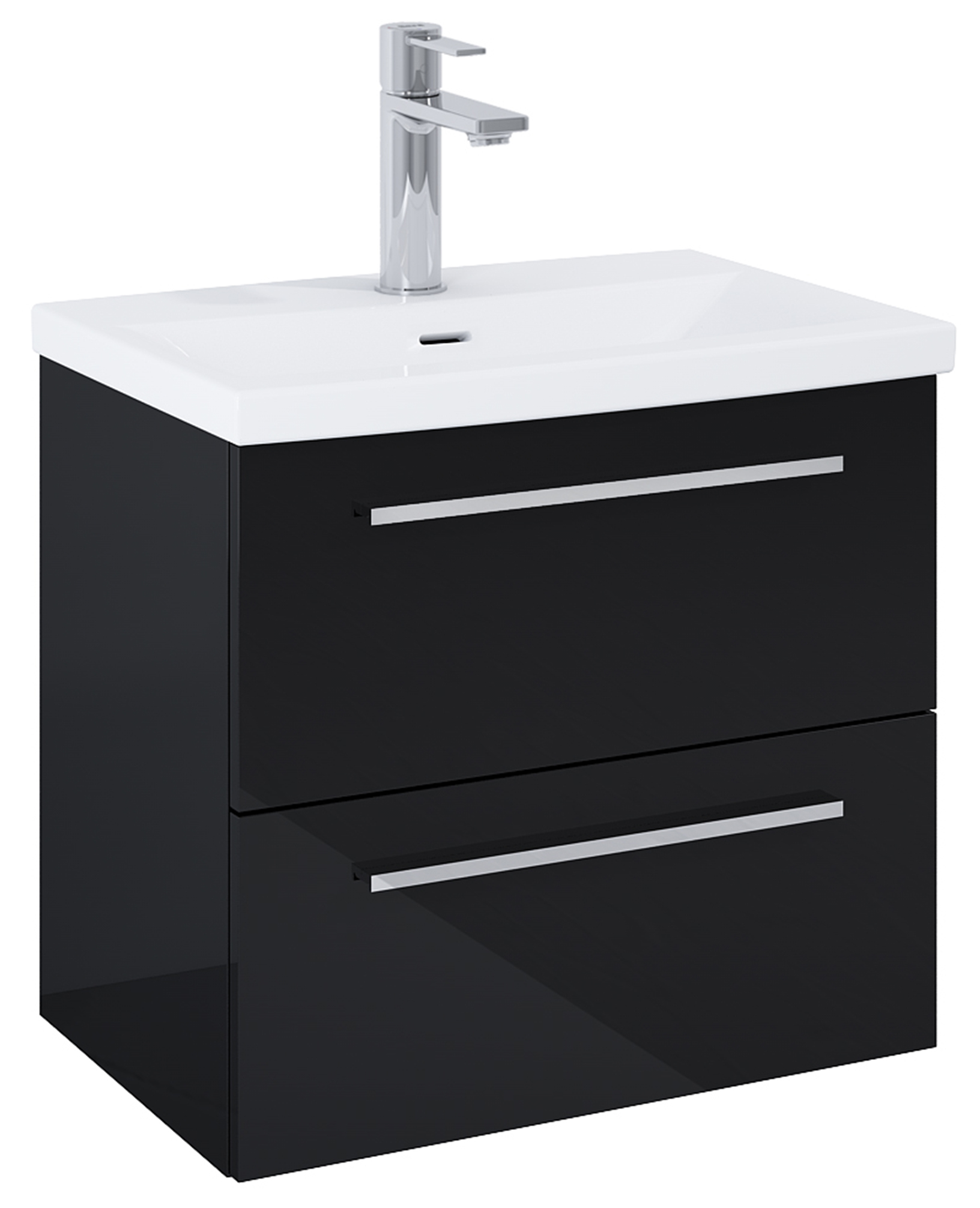Roca Kwadro armario 60x38.4x53 cm suspendido, para lavabo negro A857969351