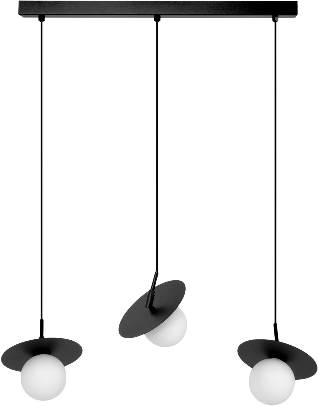 Kaja Sante lámpara colgante 3x10 W blanco-negro K-5374