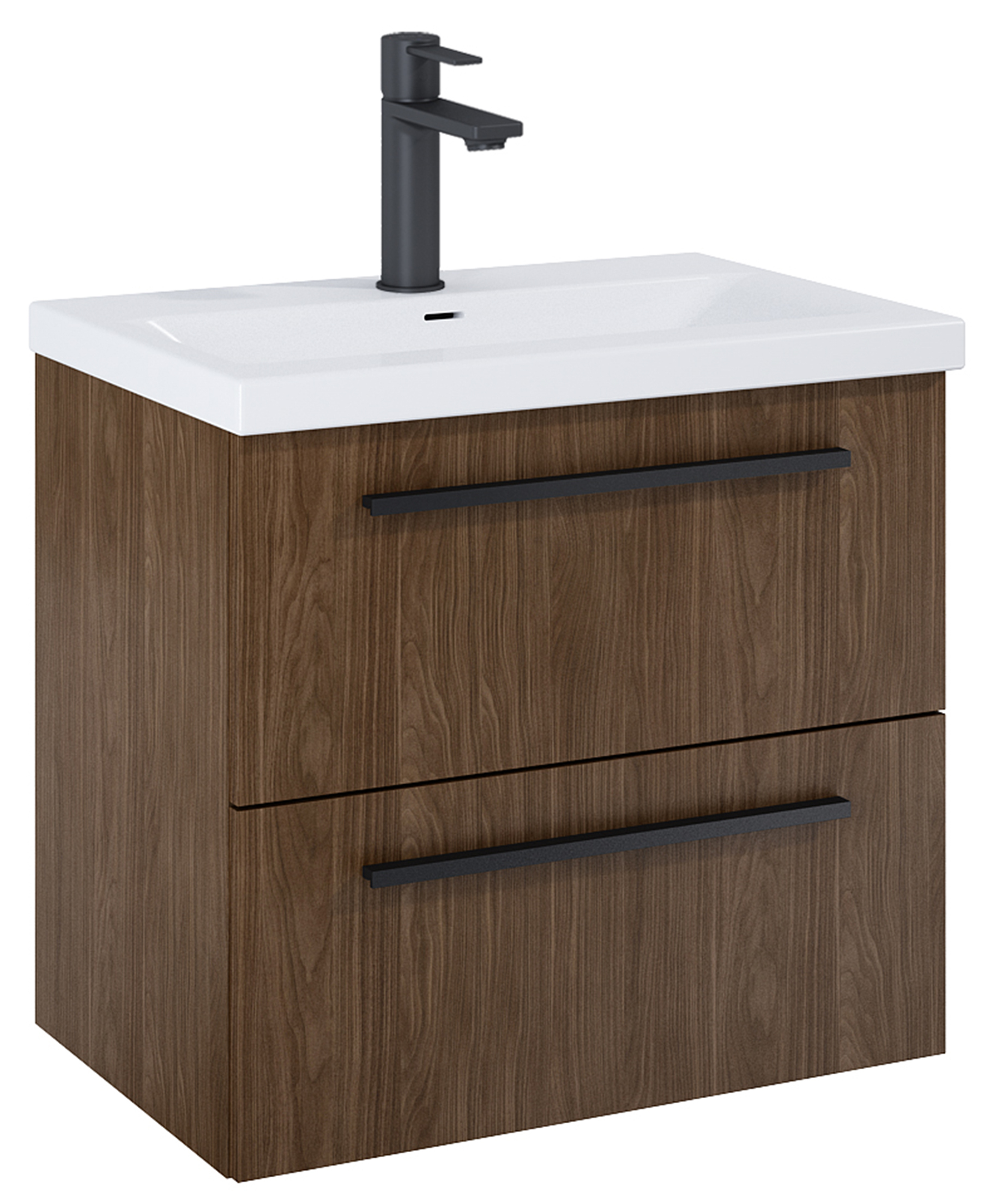 Roca Kwadro armario 60x38.4x53 cm suspendido, para lavabo nogal A857969540