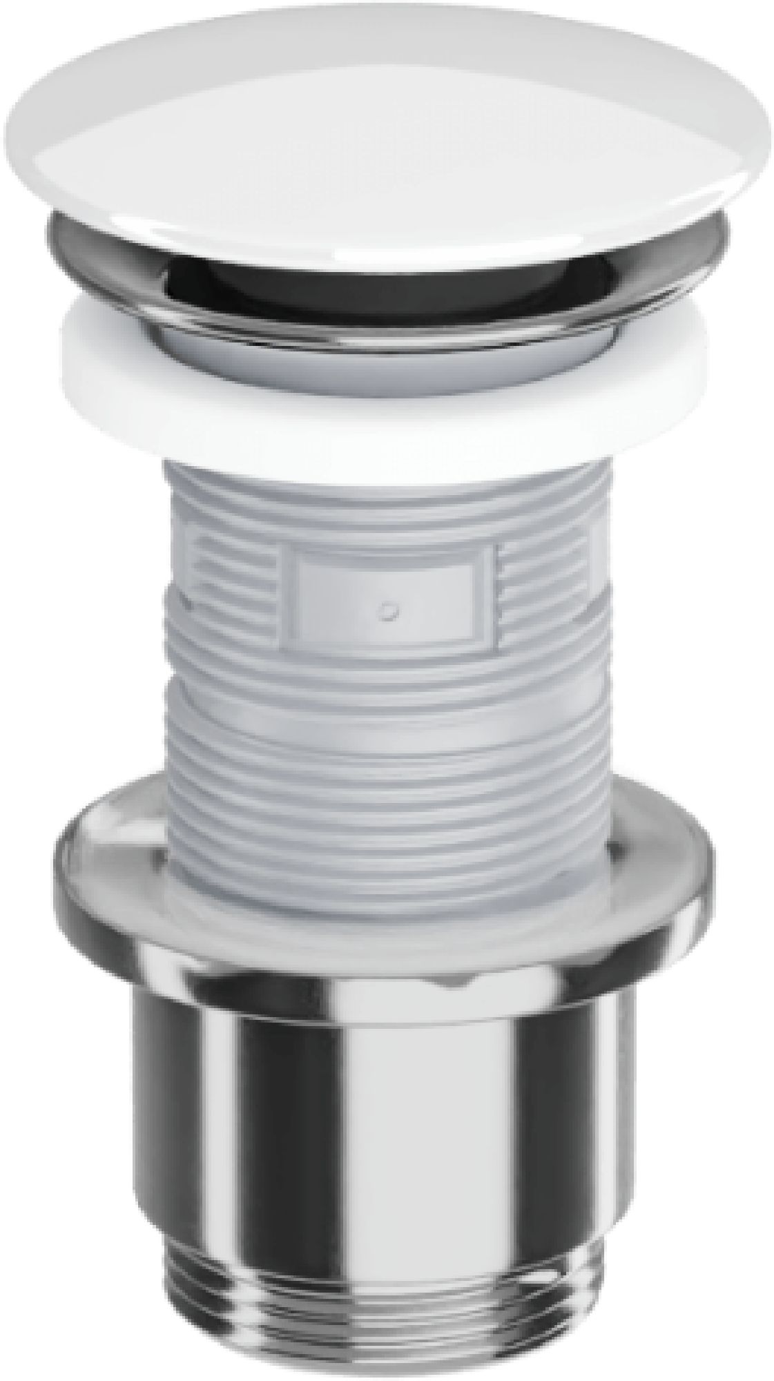 Excellent Design tapón para lavabo cromo-blanco ARIN.1485.K.01.WHCR