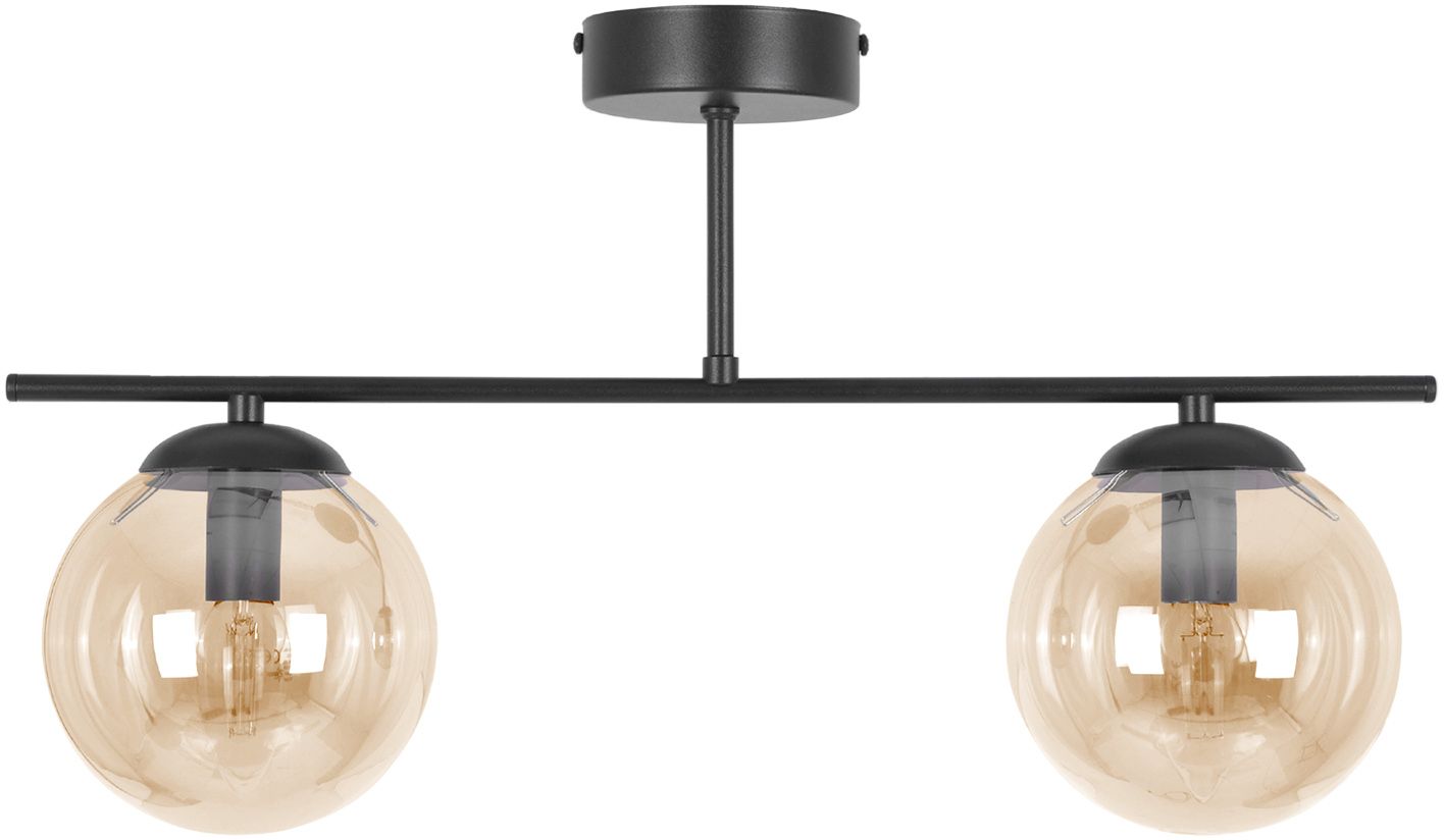 Kaja Delta lámpara de techo 2x10 W negro-ámbar K-5163
