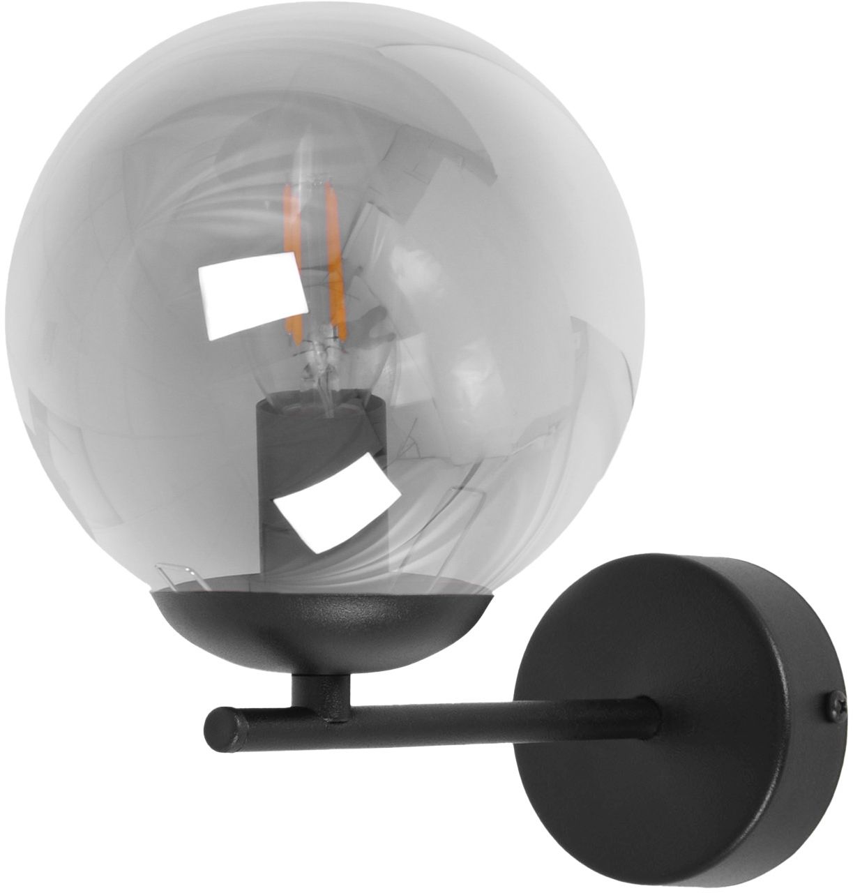 Kaja Gamma lámpara de pared 1x10 W negro-grafito K-5307