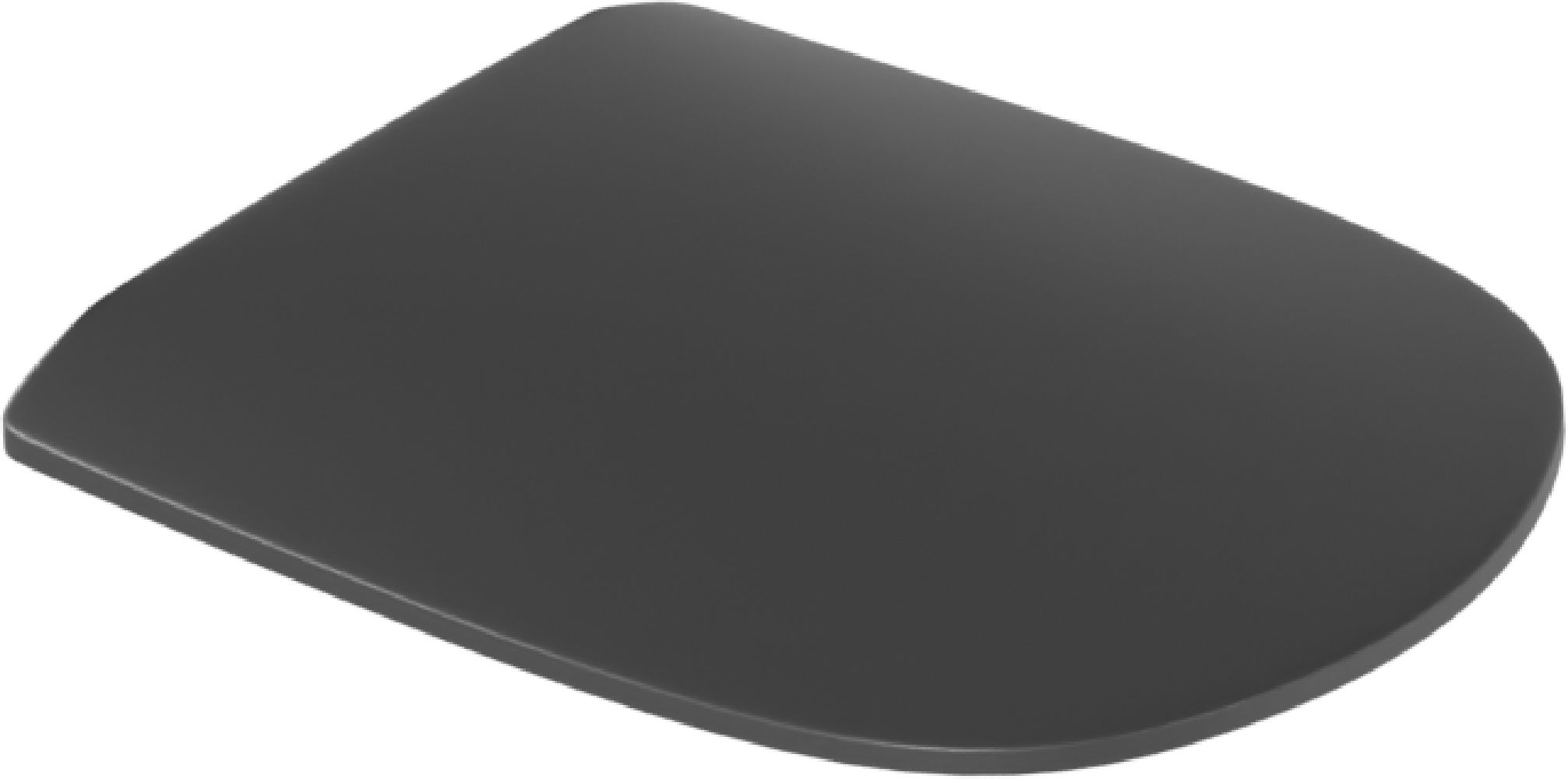 Excellent Luqa tapa de inodoro de cierre suave negro CEAC.6405.480.BLM