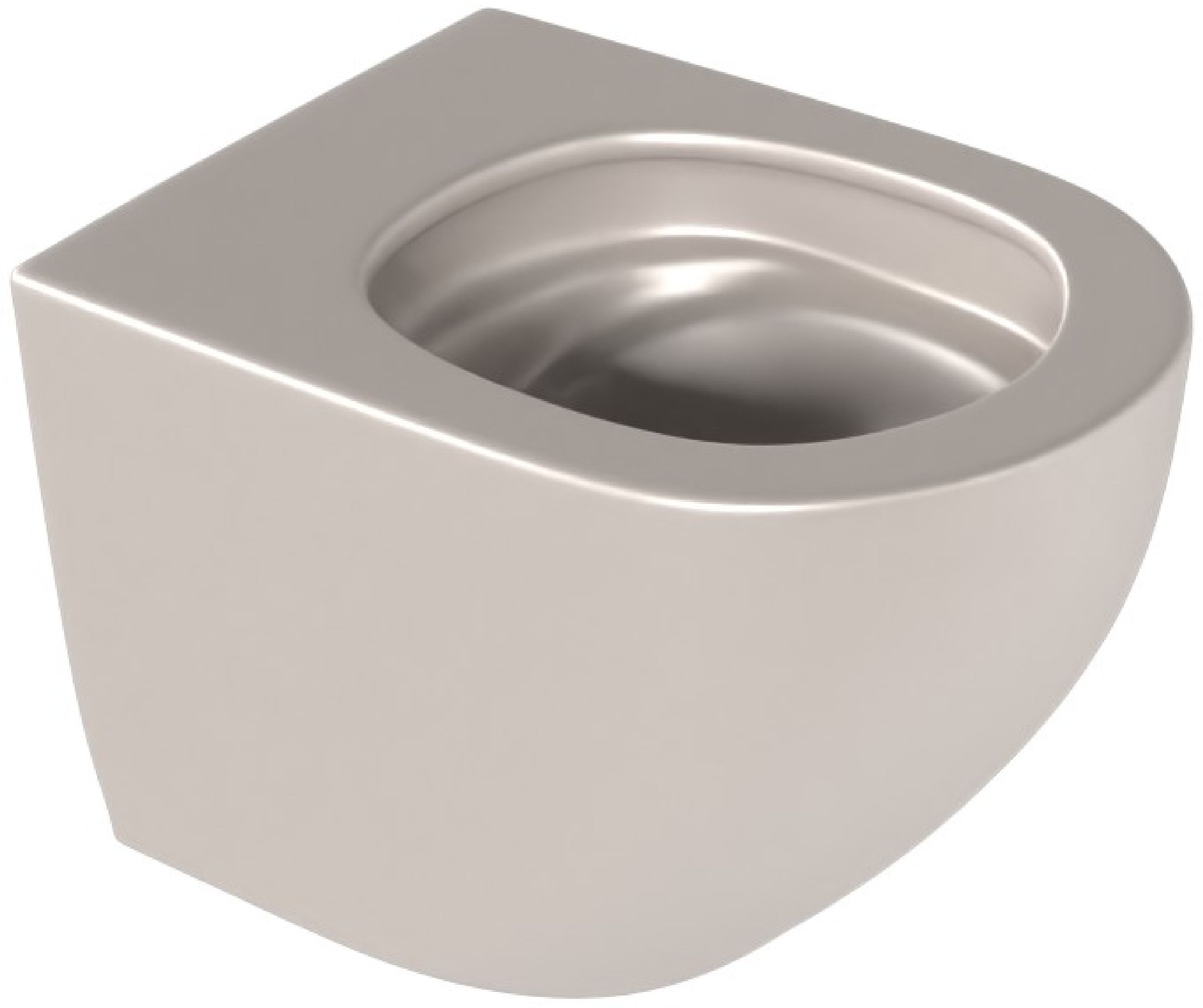 Excellent Luqa taza de inodoro suspendido sin reborde con descarga de remolino mate CEAC.6403.480.CAM