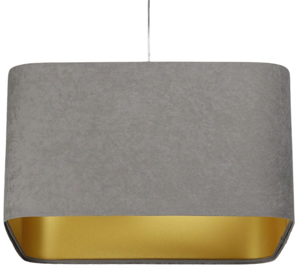 BPS Koncept Kwadro sue lámpara colgante 1x60 W oro-gris/gris ceniza KW-105-40w30