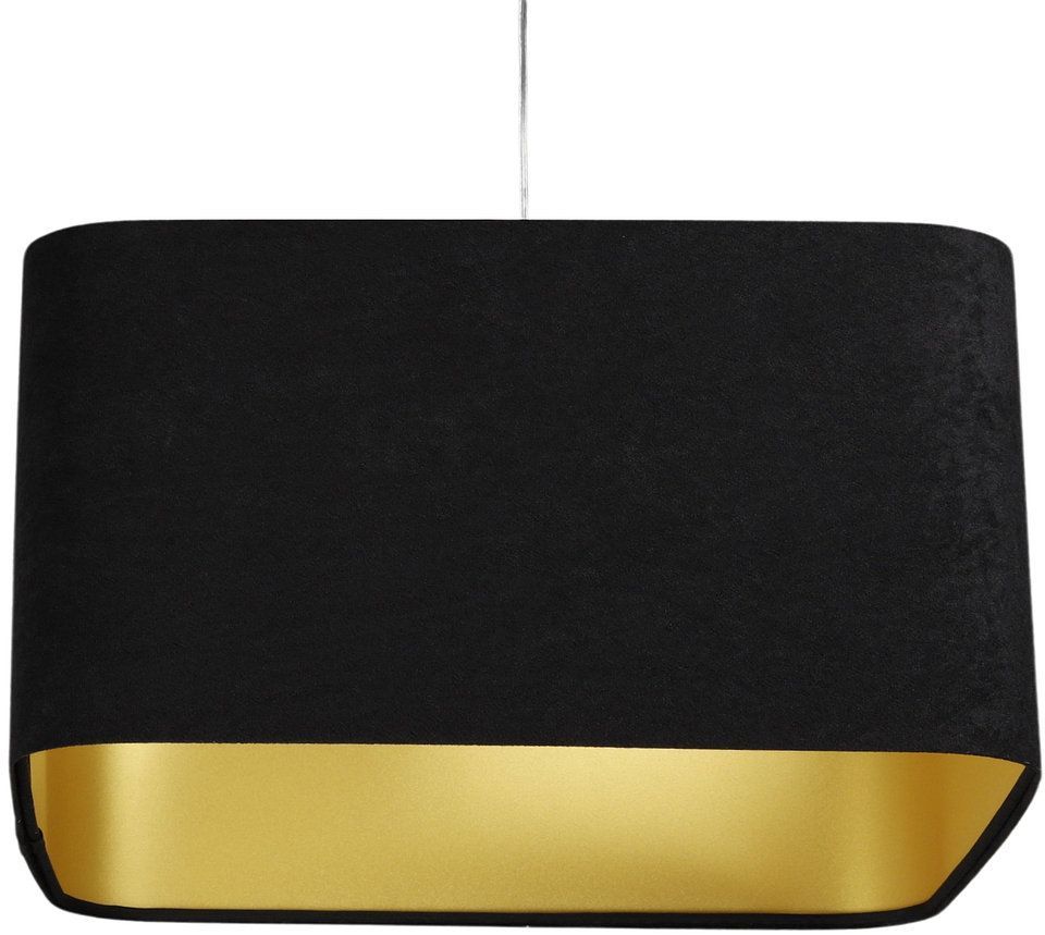 BPS Koncept Kwadro sue lámpara colgante 1x60 W negro-oro KW-106-40W30
