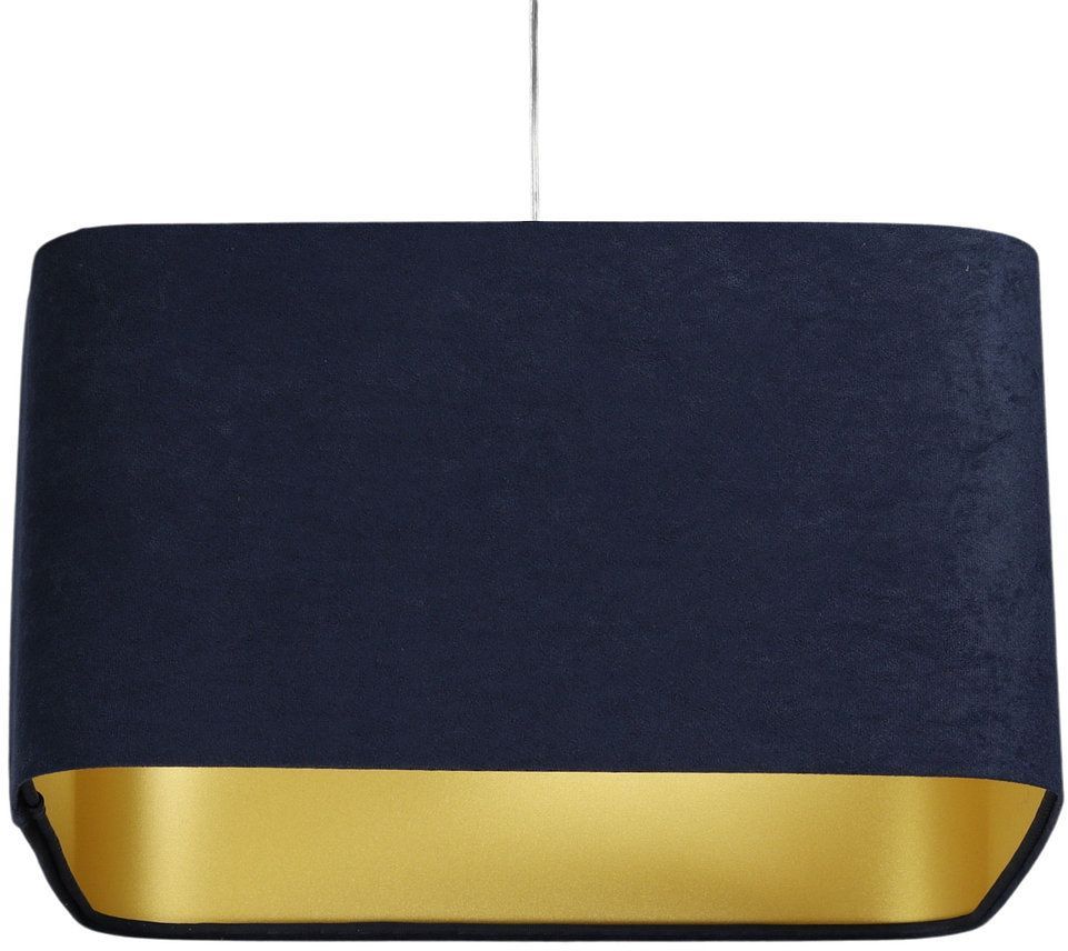 BPS Koncept Kwadro sue lámpara colgante 1x60 W oro-azul marino KW-108-40W30