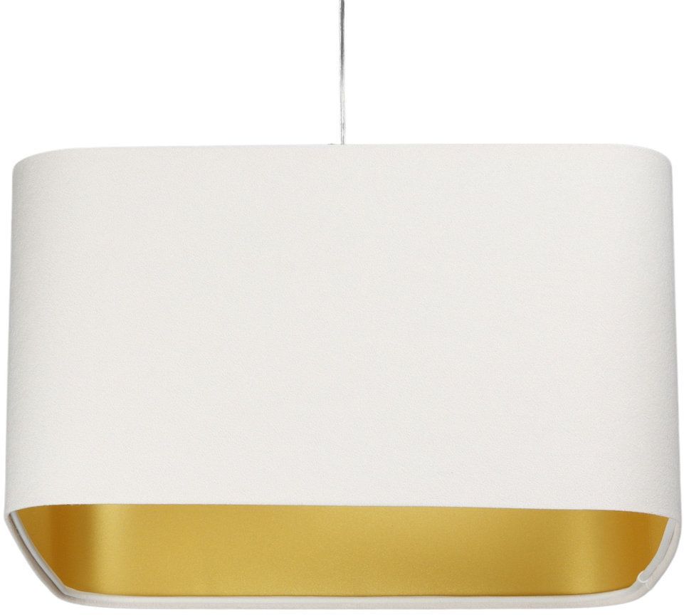 BPS Koncept Kwadro sue lámpara colgante 1x60 W blanco-oro KW-109-40W25