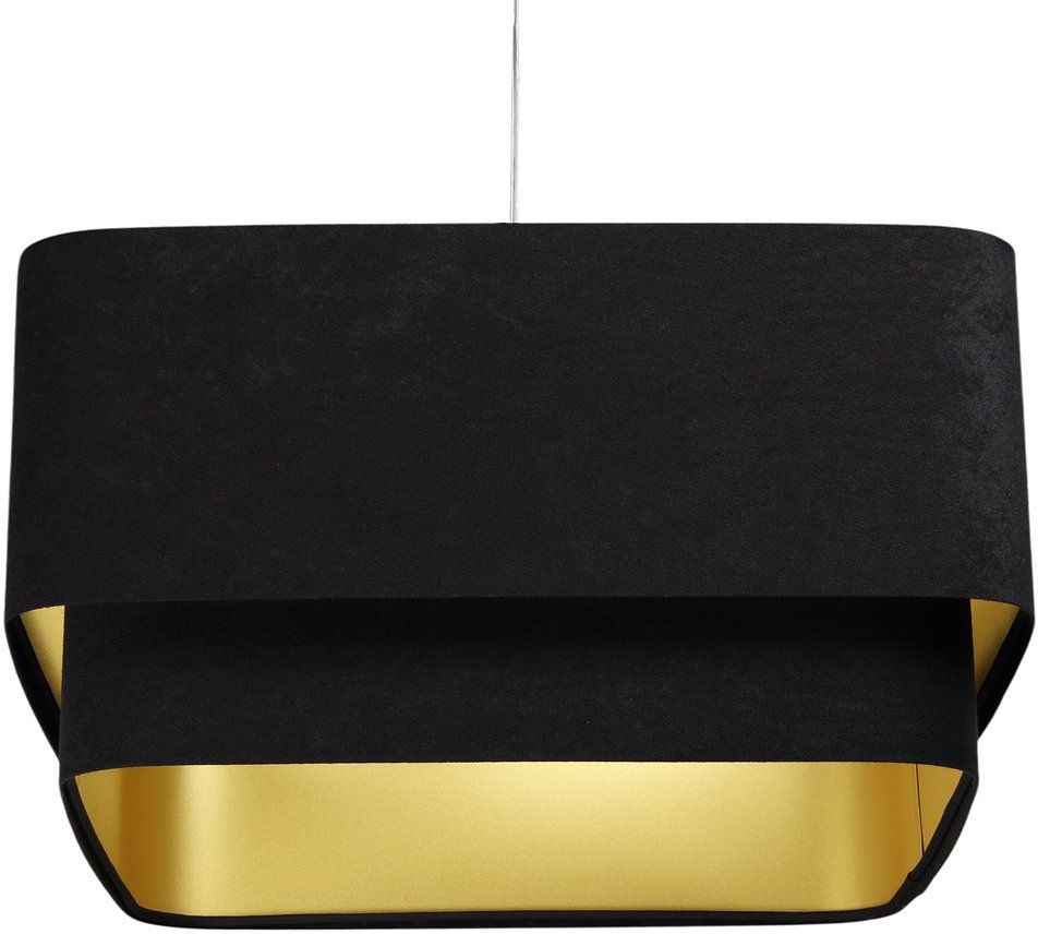 BPS Koncept Kwadro Duo Sue lámpara colgante 1x60 W negro-oro KWD-019