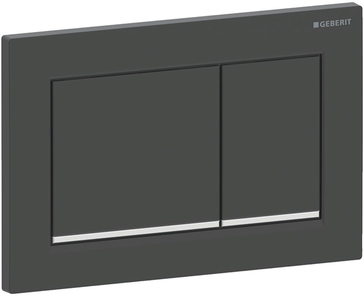 Geberit Omega20 botón de descarga para WC negro 115.080.14.1