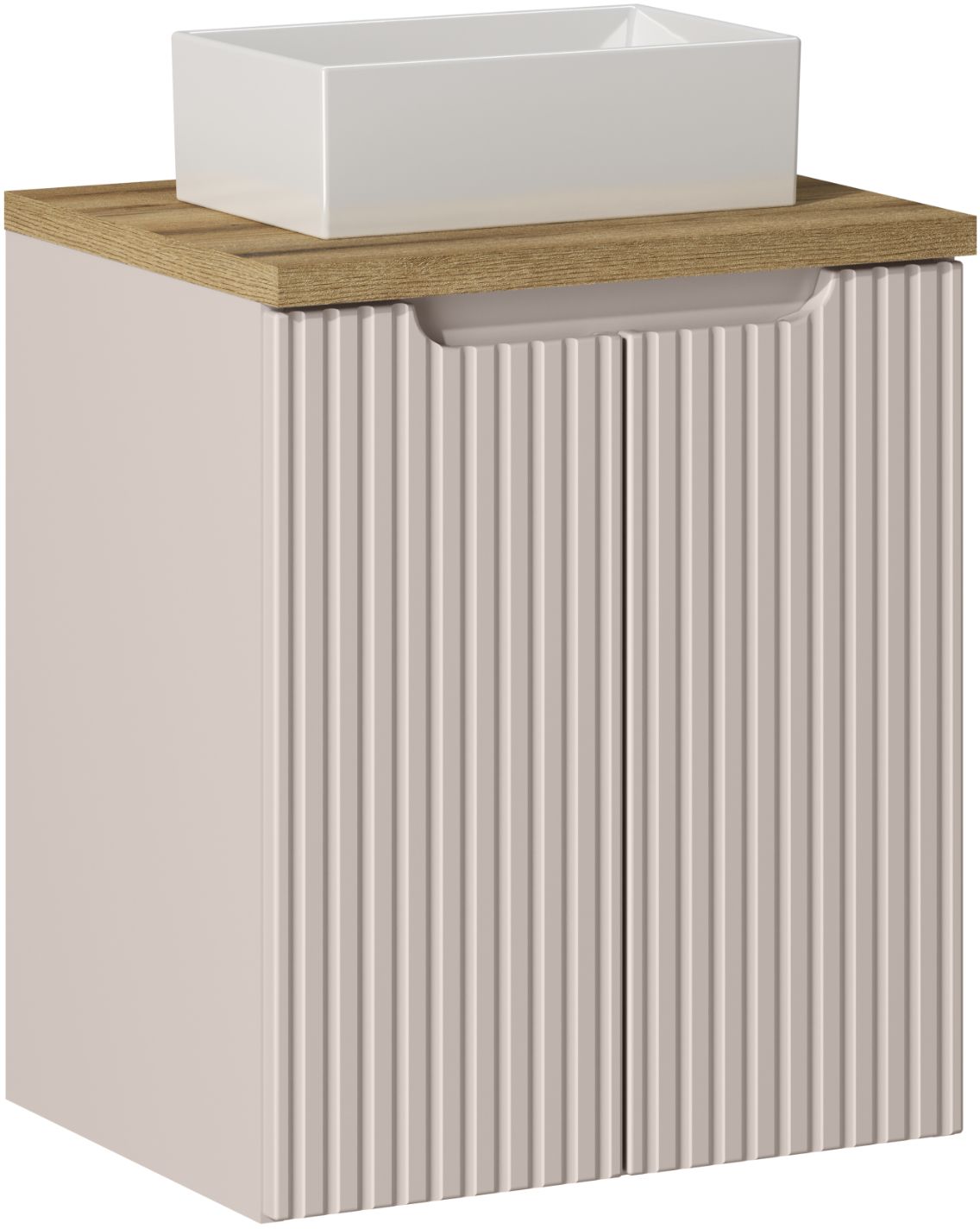 Conjunto armario Comad Nova Cashmere NOVA CASHMERE 82-50-2D, lavabo Comad Gaja UN-GAJA35-SW 78570A(35), NOVA OAK A 89-50