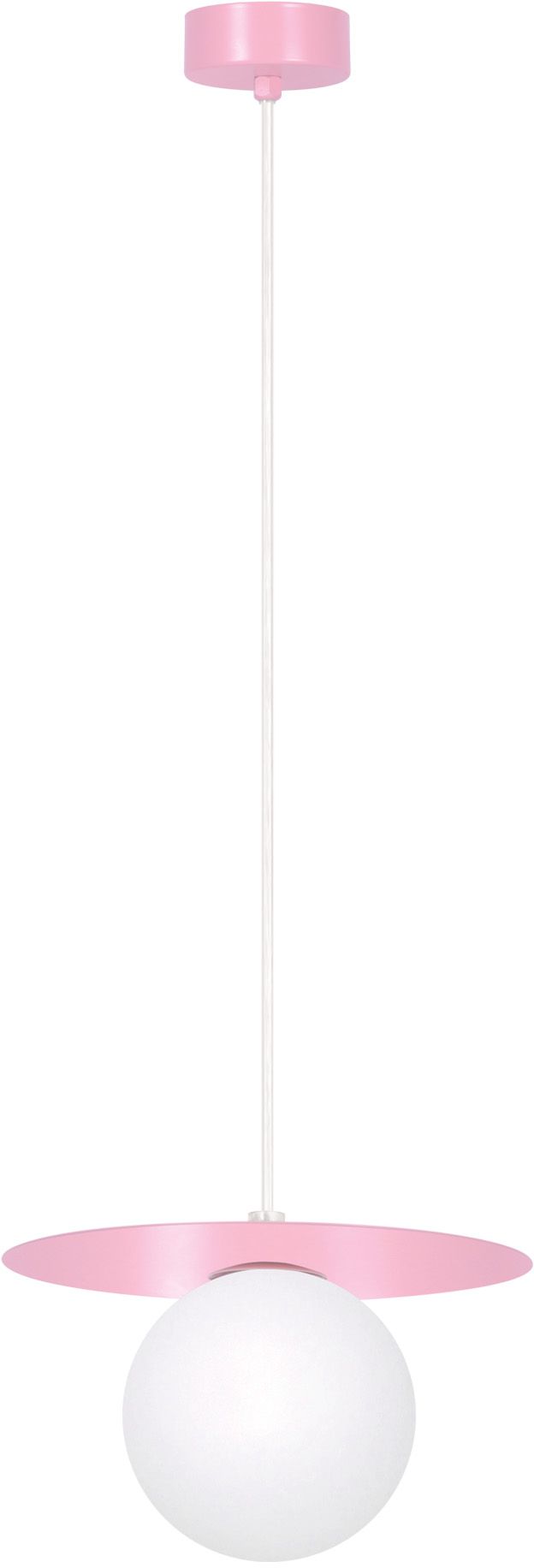 Kaja Robin lámpara colgante 1x10 W blanco-rosa K-5440