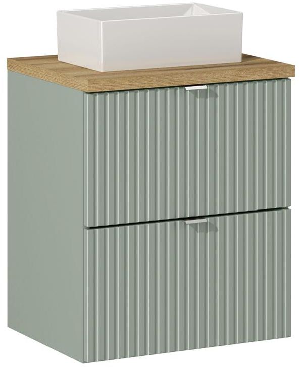 Conjunto armario Comad Line Reed Green LINE REED GREEN D 82-50-2S, lavabo Comad Gaja UN-GAJA35-SW 78570A(35), NOVA OAK A 89-50