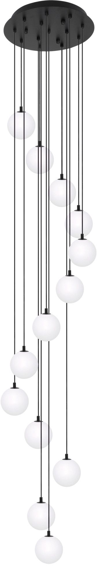 Kaja Aspen lámpara colgante x10 W blanco-negro KP-29