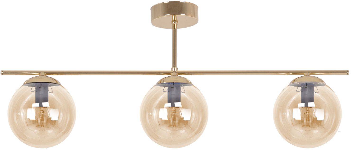 Kaja Grand lámpara de techo 3x10 W oro-ámbar K-5412