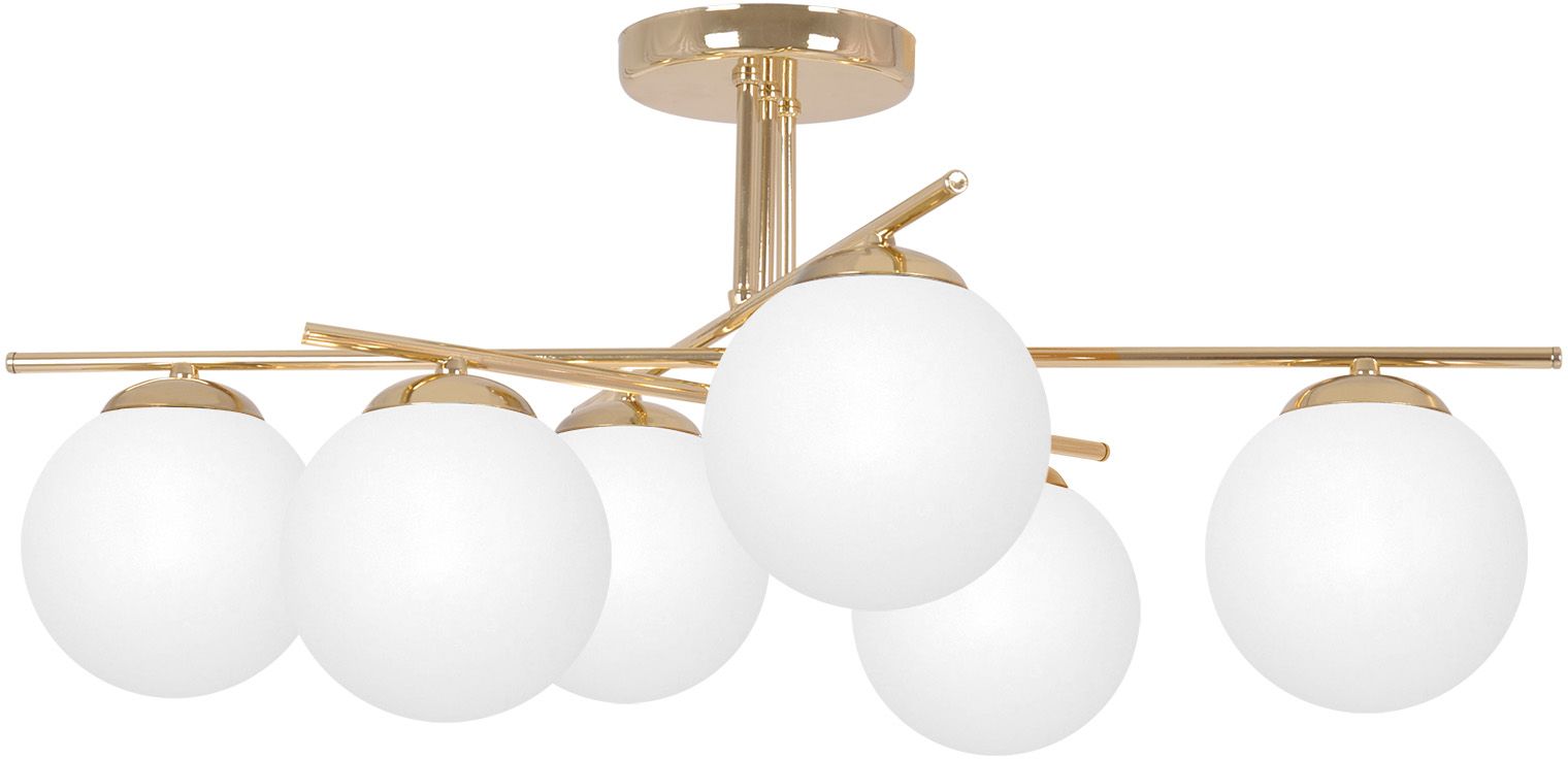 Kaja Rea lámpara de techo 6x10 W blanco-oro K-5424