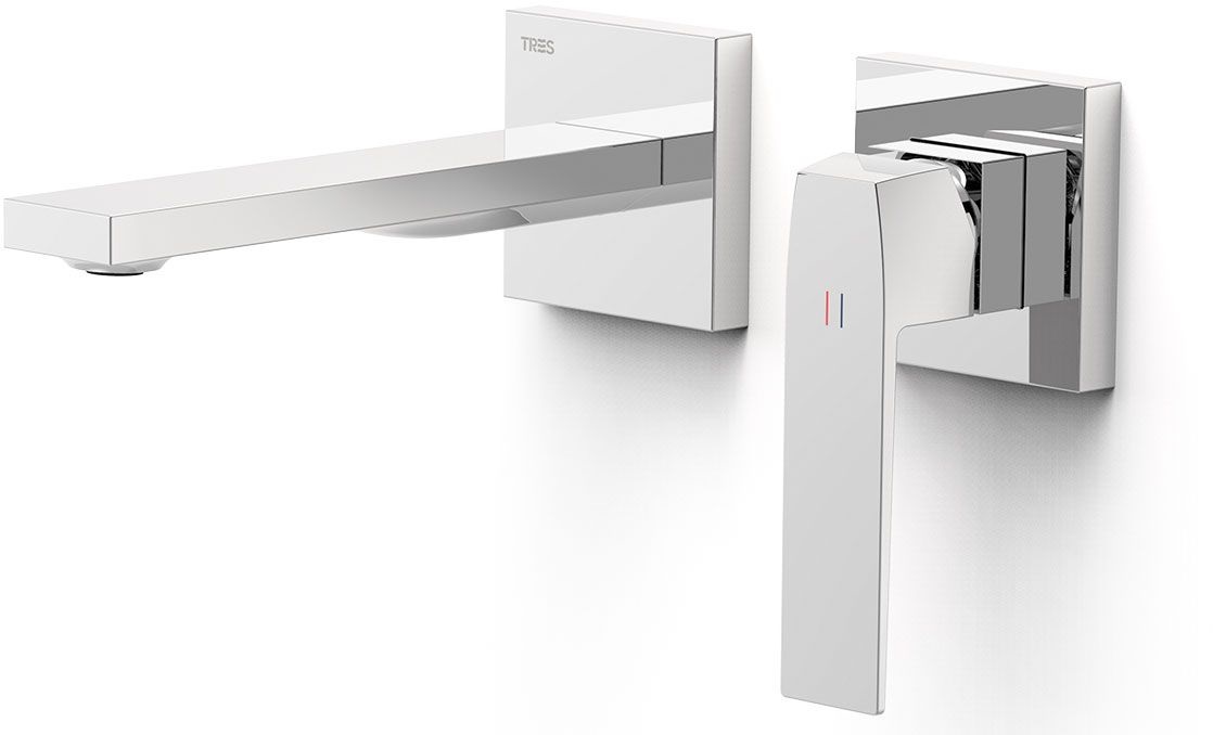 Tres Slim Exclusive grifo para lavabo empotrado cromo 20230021