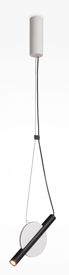 Maytoni Enigma lámpara colgante 1x5 W blanco-negro MOD150PL-L5W3K