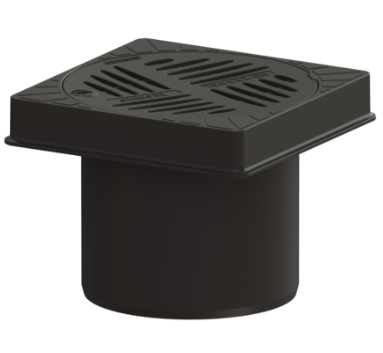 Kessel rejilla de desagüe 25.8 cm negro 67985