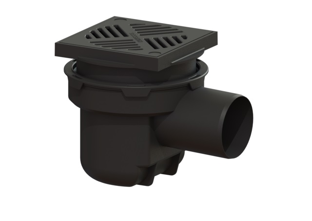 Kessel sumidero puntual cm negro 51101